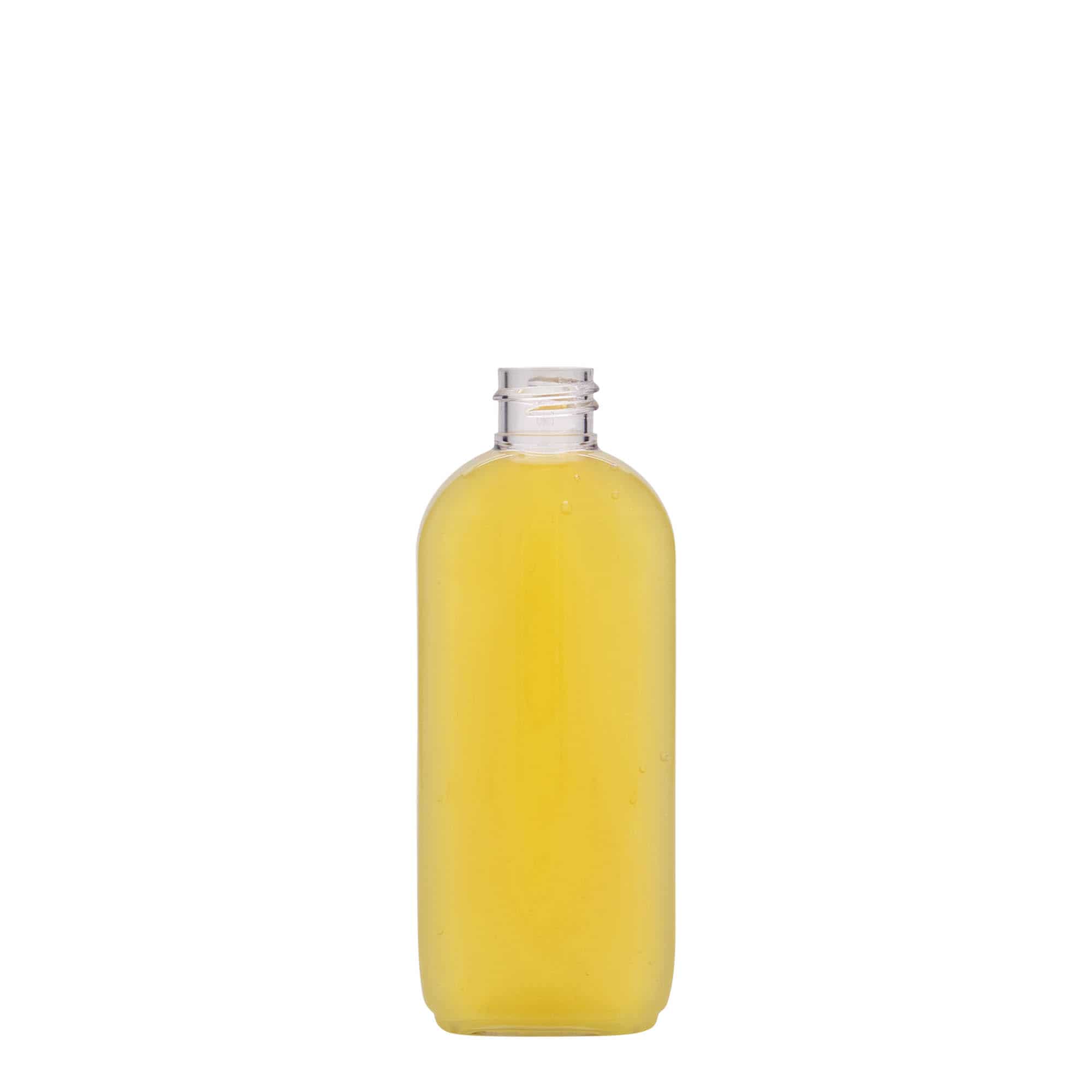 Petfles 'Iris', 100 ml, ovaal, kunststof, monding: 20/410
