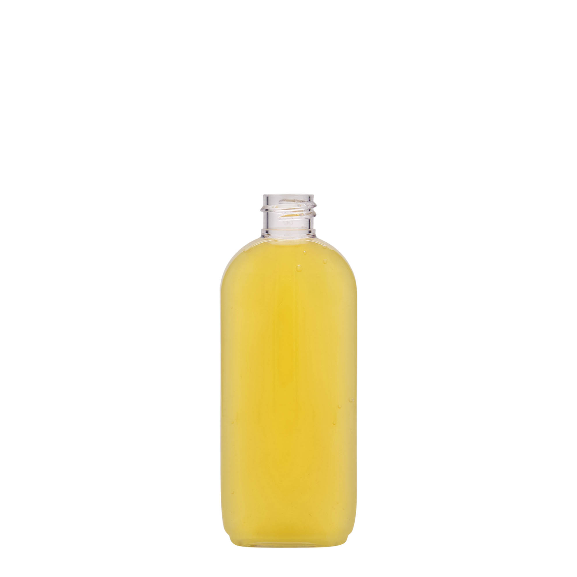 Petfles 'Iris', 100 ml, ovaal, kunststof, monding: 20/410