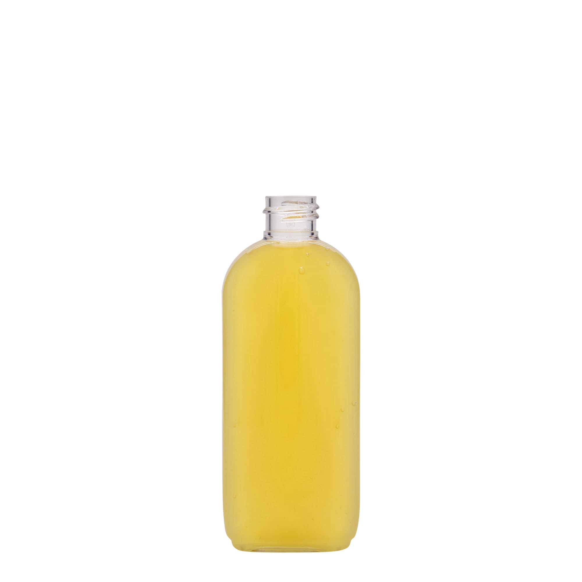 Bouteille en PET 100 ml « Iris », ovale, plastique, bouchage:  20/410