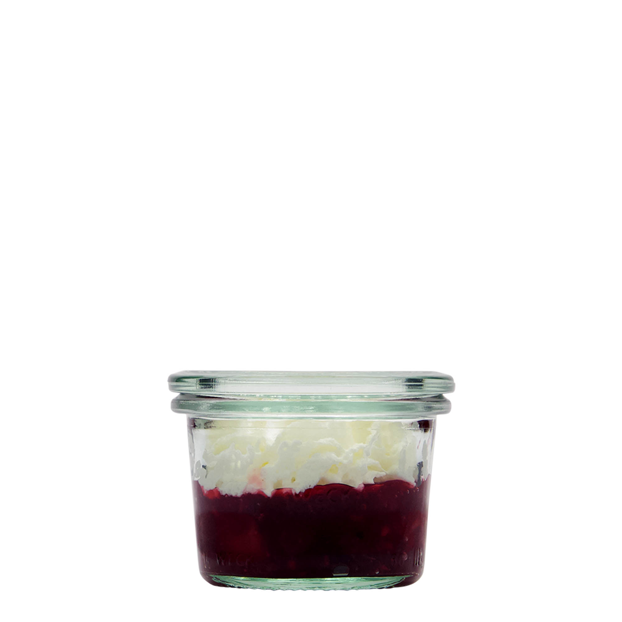 Verrine WECK 80 ml, bouchage: bords arrondis Verrine WECK 80 ml, bouchage: bords arrondis