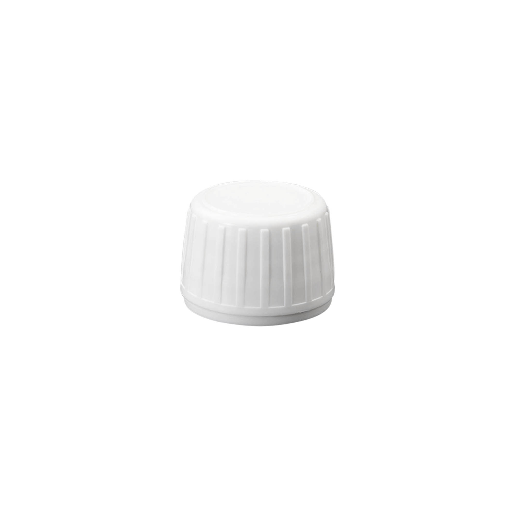 Bouchon à vis, plastique PP, blanc, pour ouverture : PP 28 Bouchon à vis, plastique PP, blanc, pour ouverture : PP 28