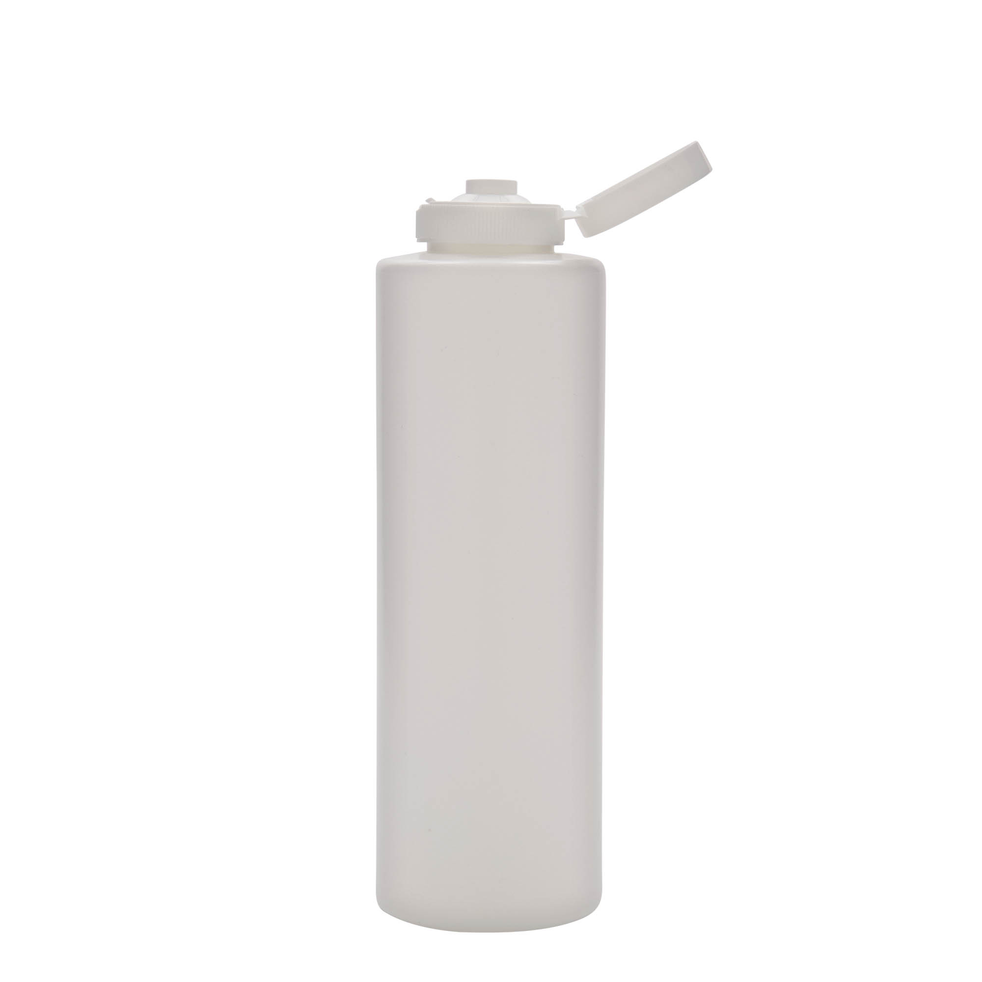 Sausfles, 500 ml, LDPE-kunststof, wit, monding: 38/400 Sausfles, 500 ml, LDPE-kunststof, wit, monding: 38/400