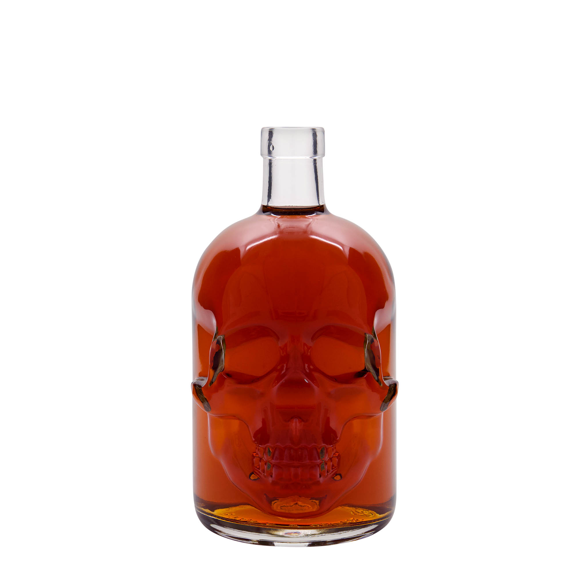 Bouteille en verre 700 ml 'Crâne', bouchage: bouchon Bouteille en verre 700 ml 'Crâne', bouchage: bouchon