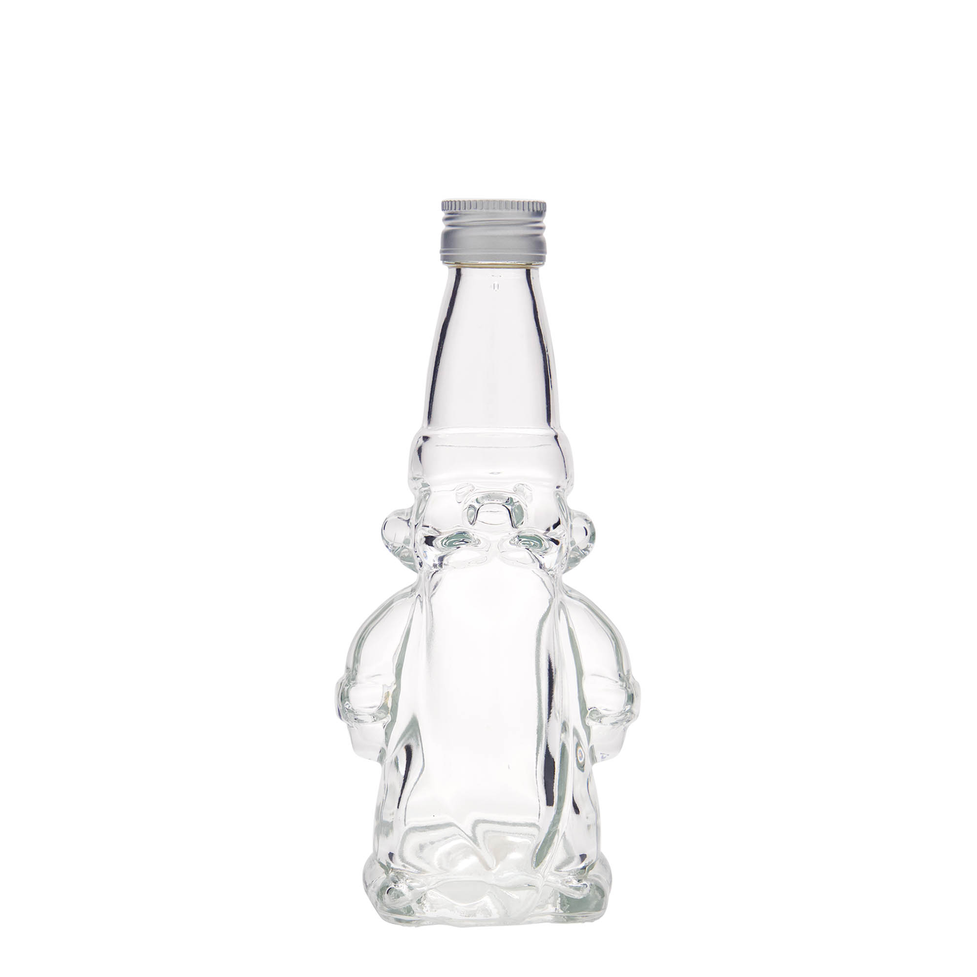 Glazen fles 'Kerstkabouter', 200 ml, monding: PP 28 Glazen fles 'Kerstkabouter', 200 ml, monding: PP 28