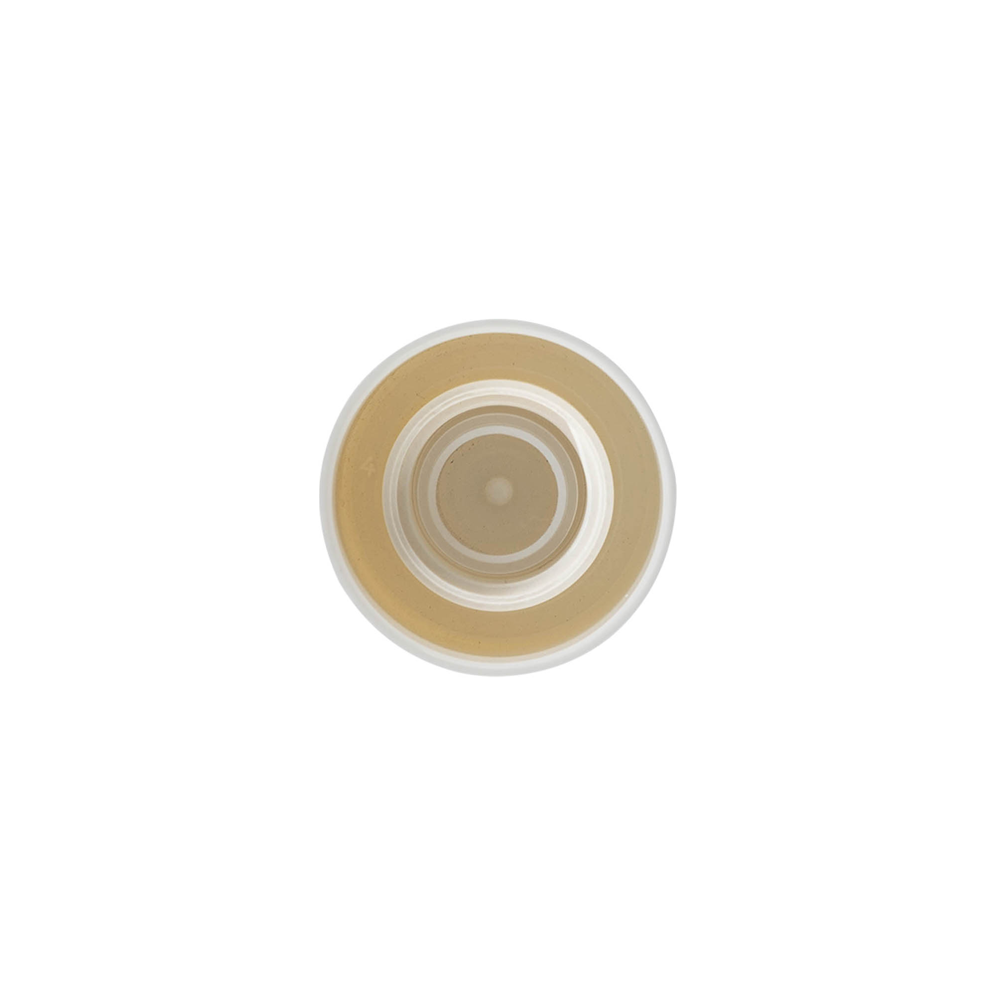 Bougage à vis pour bouteille ronde avec insert de pulvérisation, plastique PE, blanc, pour bouchage: DIN 18 Bougage à vis pour bouteille ronde avec insert de pulvérisation, plastique PE, blanc, pour bouchage: DIN 18