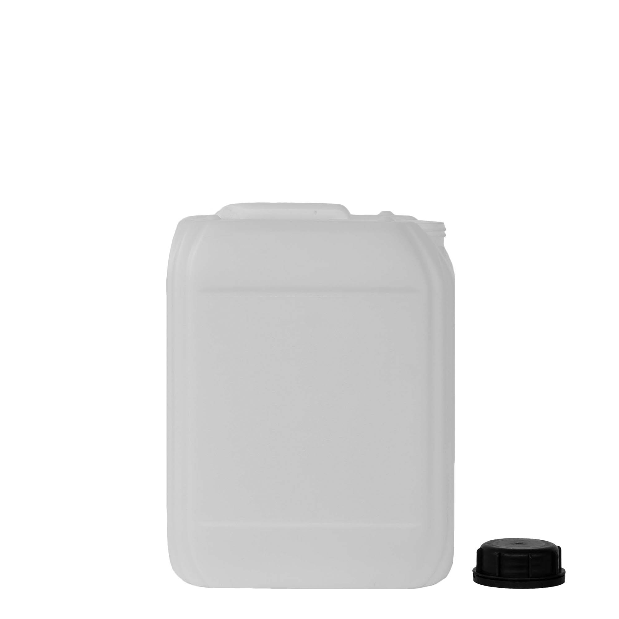 Jerrycan, 10 l, rechthoekig, HDPE-kunststof, naturel, monding: ND 55 Jerrycan, 10 l, rechthoekig, HDPE-kunststof, naturel, monding: ND 55