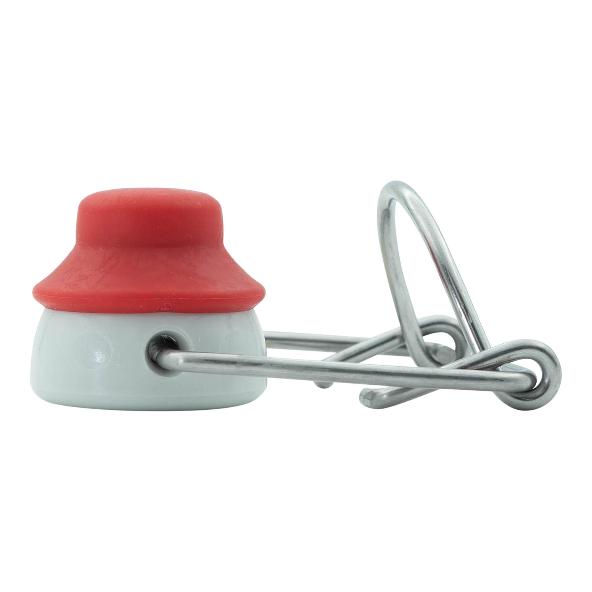 Bouchon mécanique taille spéciale, plastique, rouge-blanc Bouchon mécanique taille spéciale, plastique, rouge-blanc