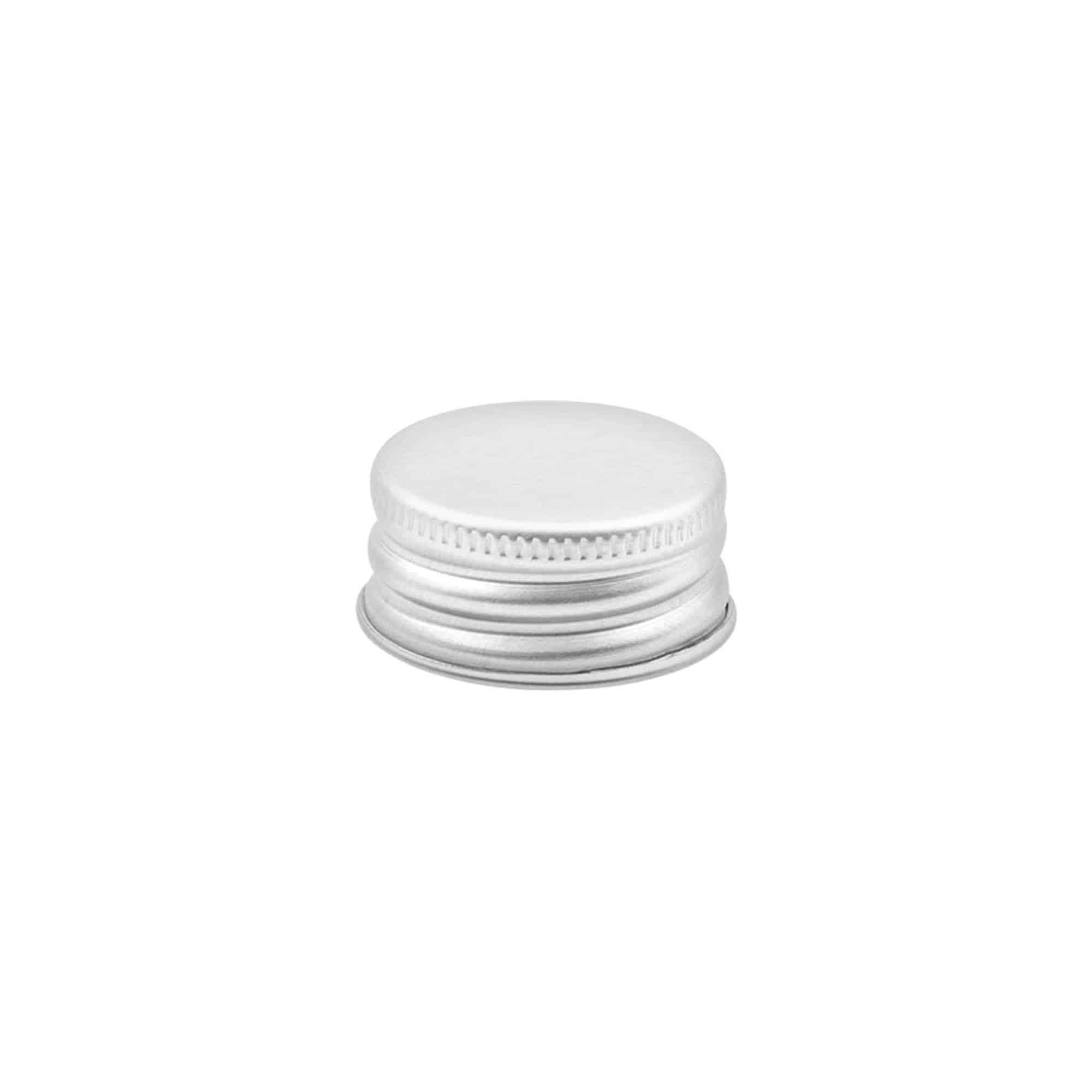 Schroefsluiting, metaal, zilver, voor monding: GPI 28/410 Schroefsluiting, metaal, zilver, voor monding: GPI 28/410