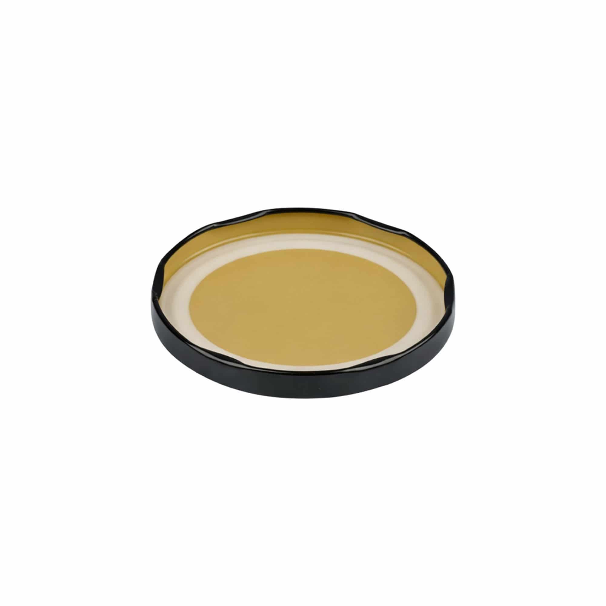 Couvercle Twist-Off, fer blanc, stérilisable, noir, pour bouchage: TO 82