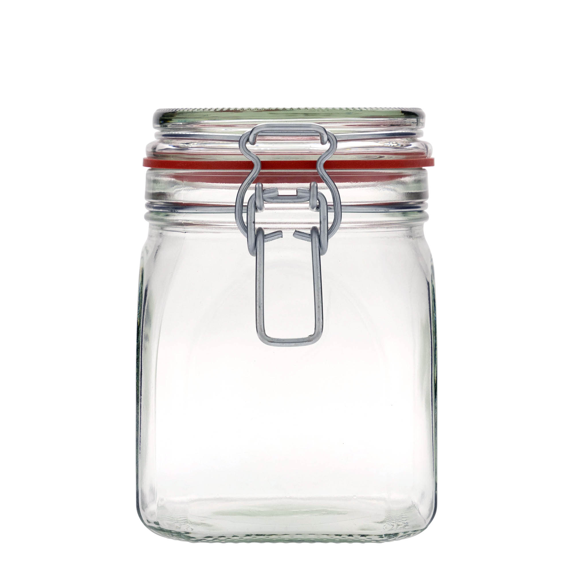 Pot met beugelsluiting, 900 ml, vierkant, monding: beugelsluiting Pot met beugelsluiting, 900 ml, vierkant, monding: beugelsluiting