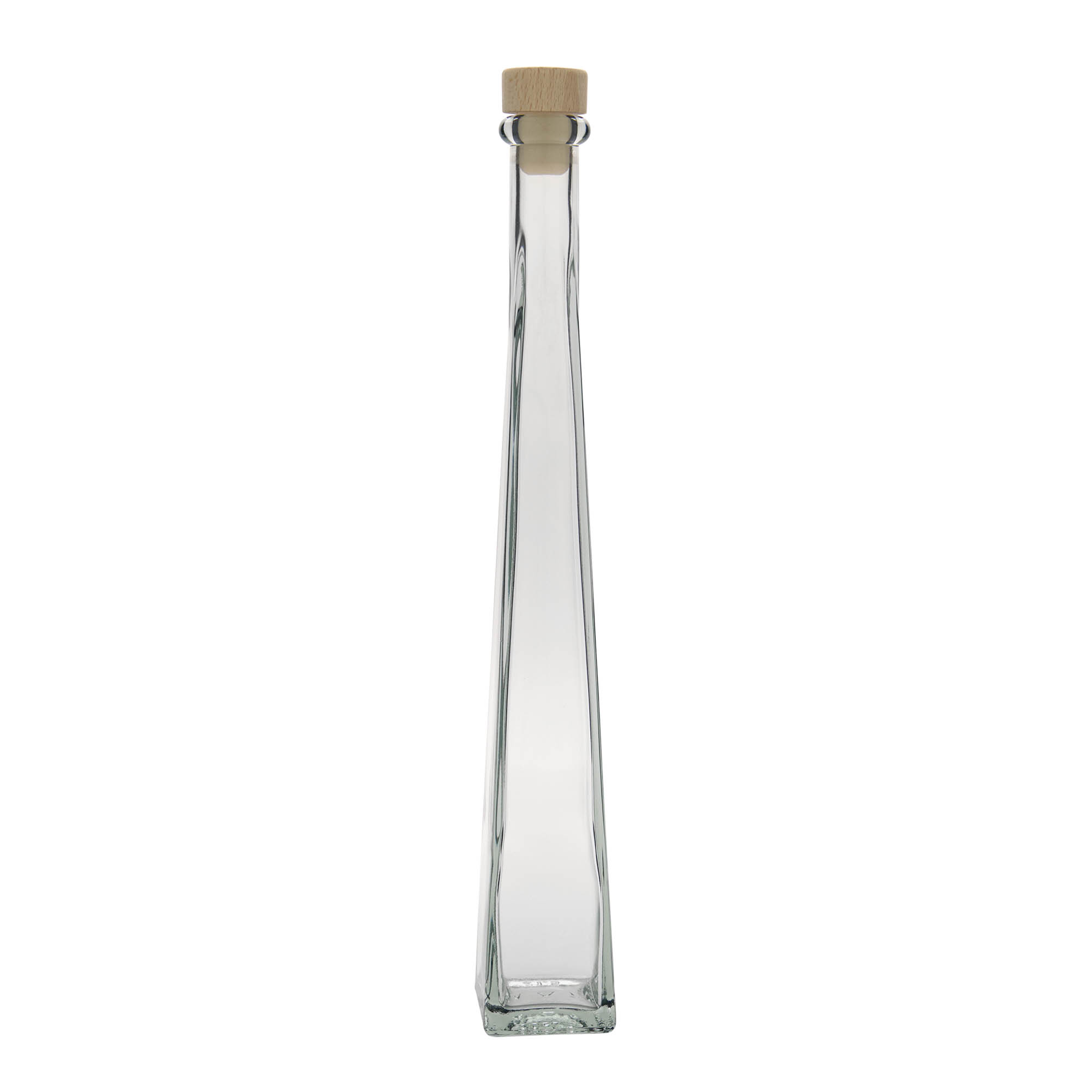 Bouteille en verre 200 ml 'Dama Quadrato', carrée, bouchage: bouchon Bouteille en verre 200 ml 'Dama Quadrato', carrée, bouchage: bouchon