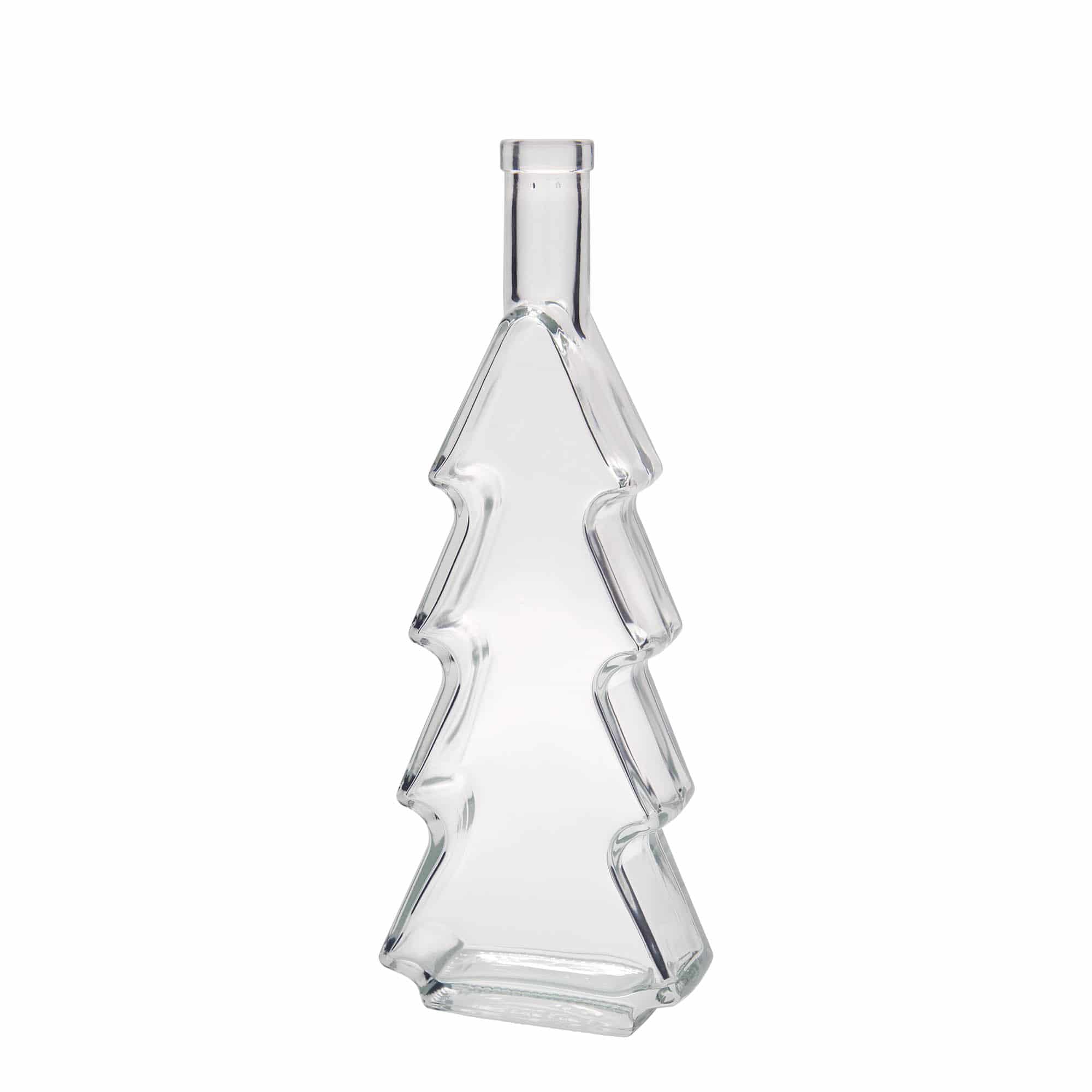Glazen fles 'Dennenboom', 500 ml, monding: kurk Glazen fles 'Dennenboom', 500 ml, monding: kurk