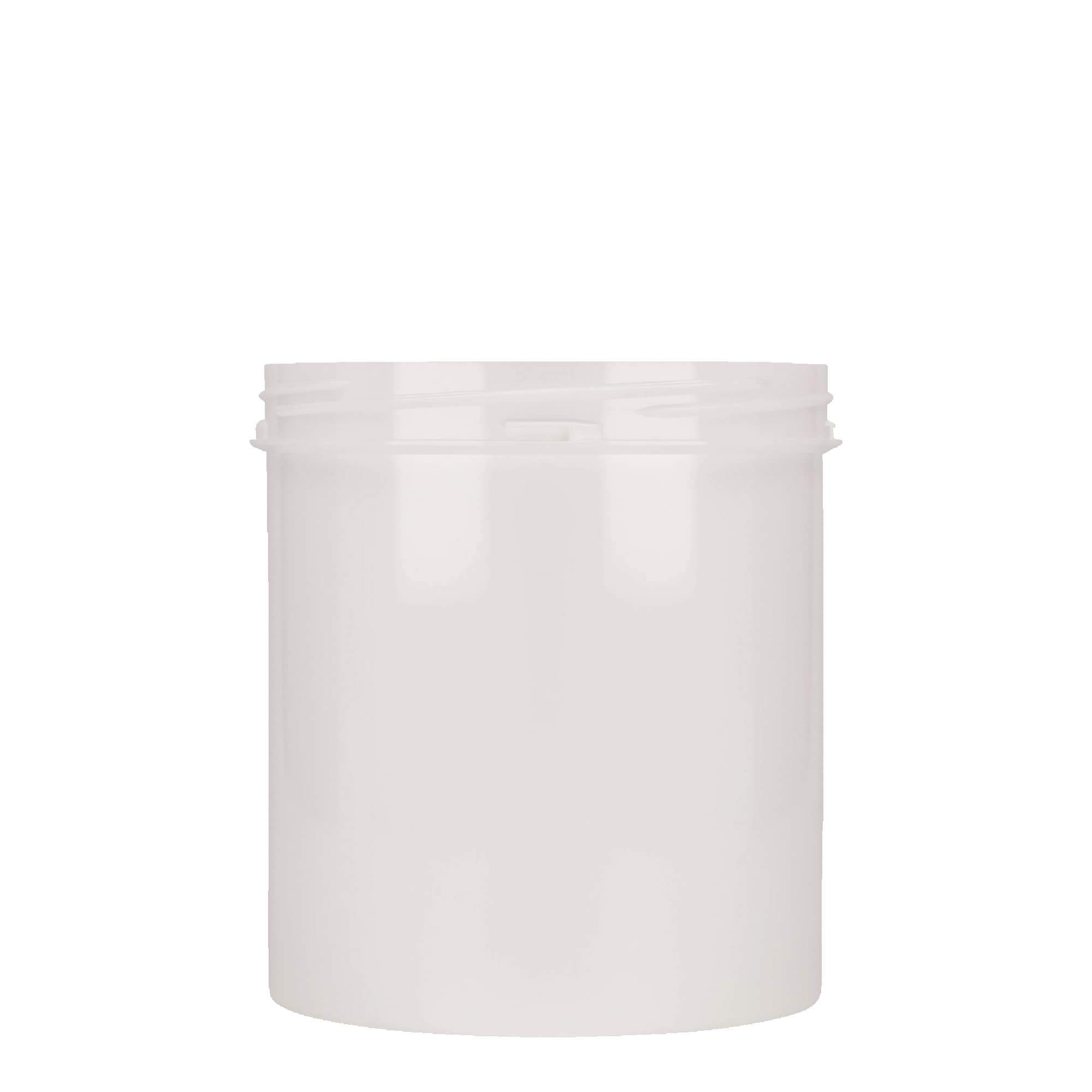 Boîte en plastique 1 000 ml 'Securilock', PP, blanche, bouchage: Bougage à vis