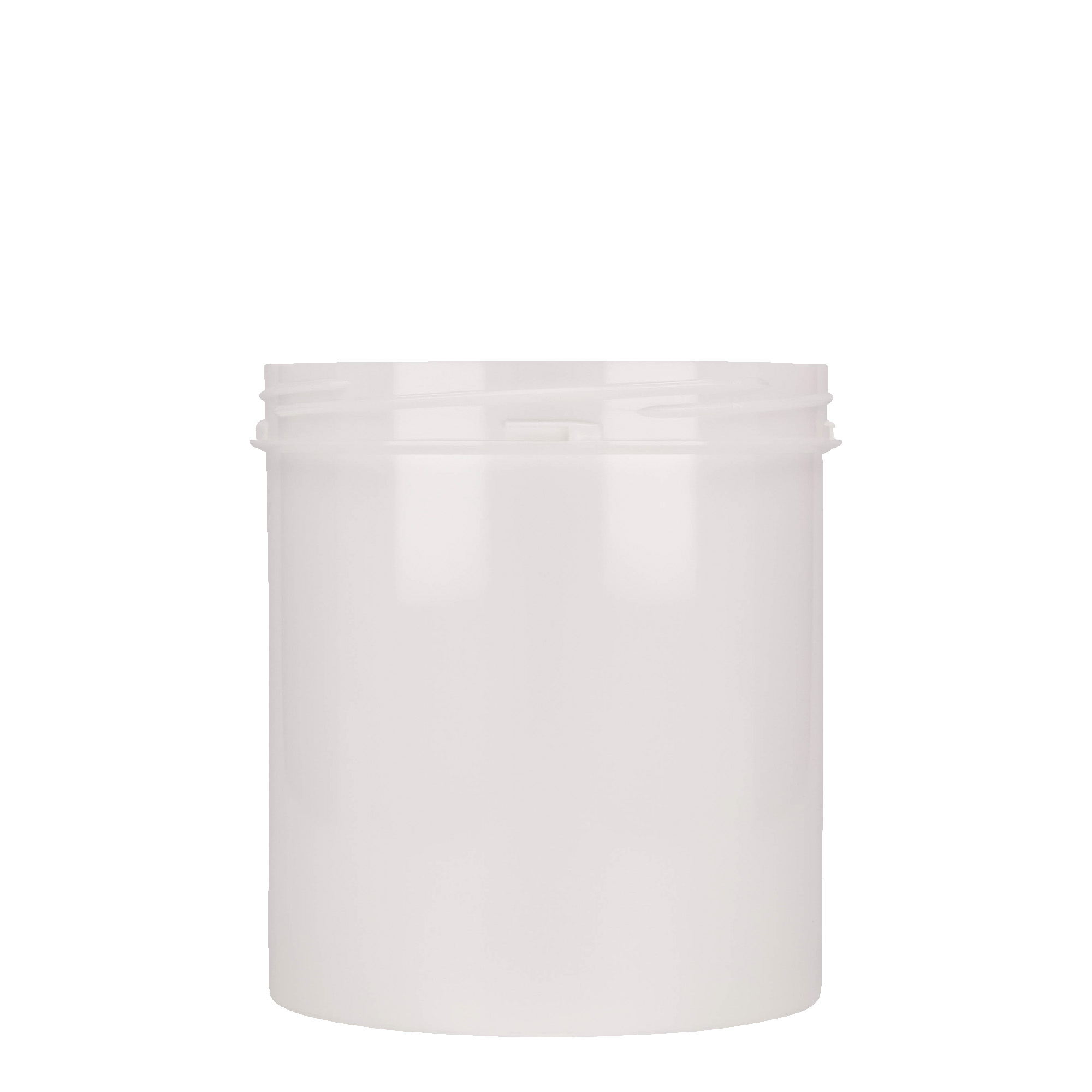 Plastic pot 'Securilock', 1000 ml, PP, wit, monding: schroefsluiting Plastic pot 'Securilock', 1000 ml, PP, wit, monding: schroefsluiting