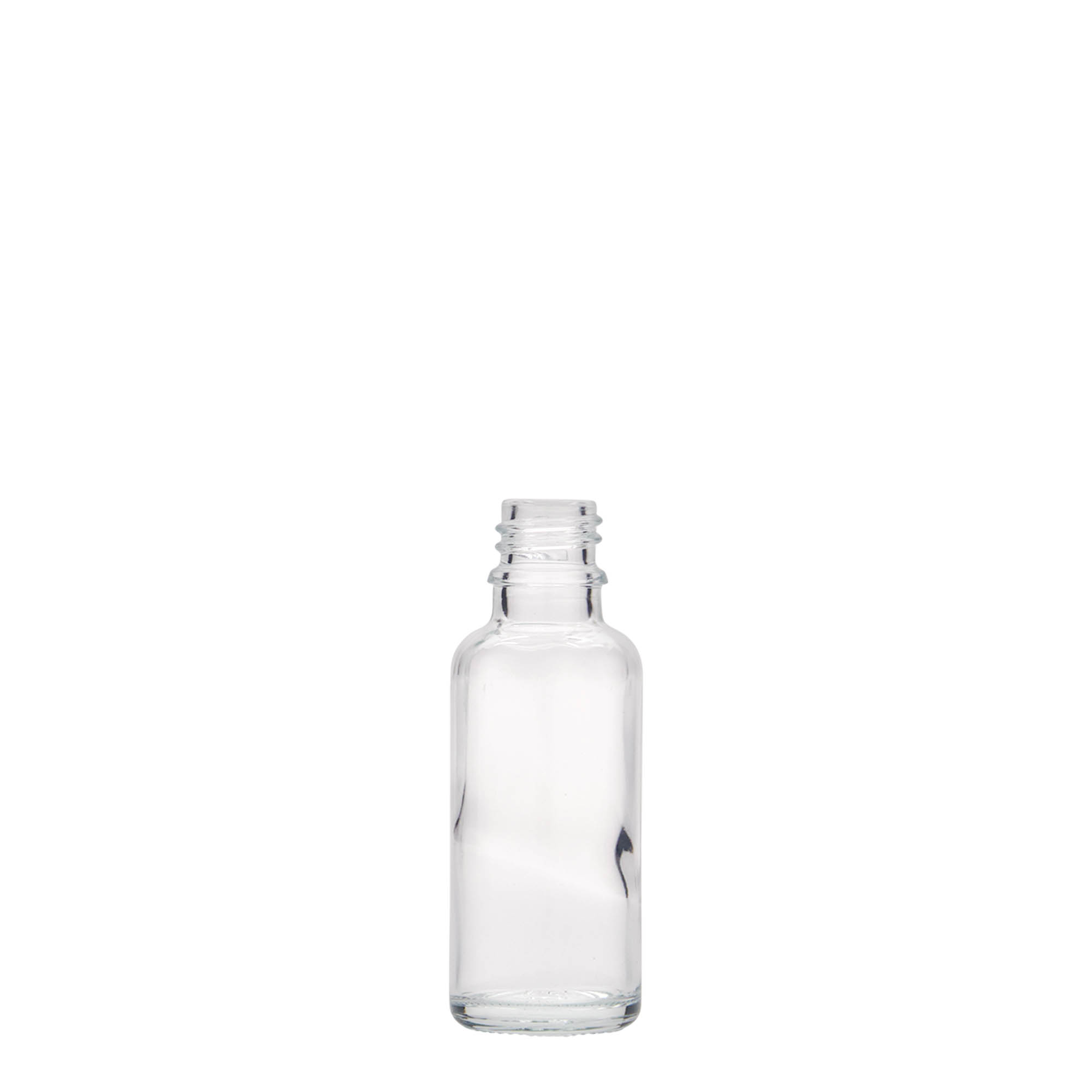 Medicijnfles, 30 ml, glas, monding: DIN 18 Medicijnfles, 30 ml, glas, monding: DIN 18