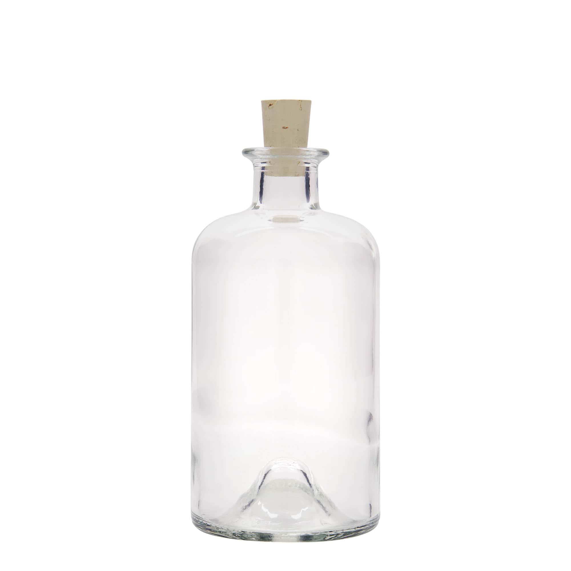 Glazen fles Apotheker 'Doktor', 500 ml, monding: kurk