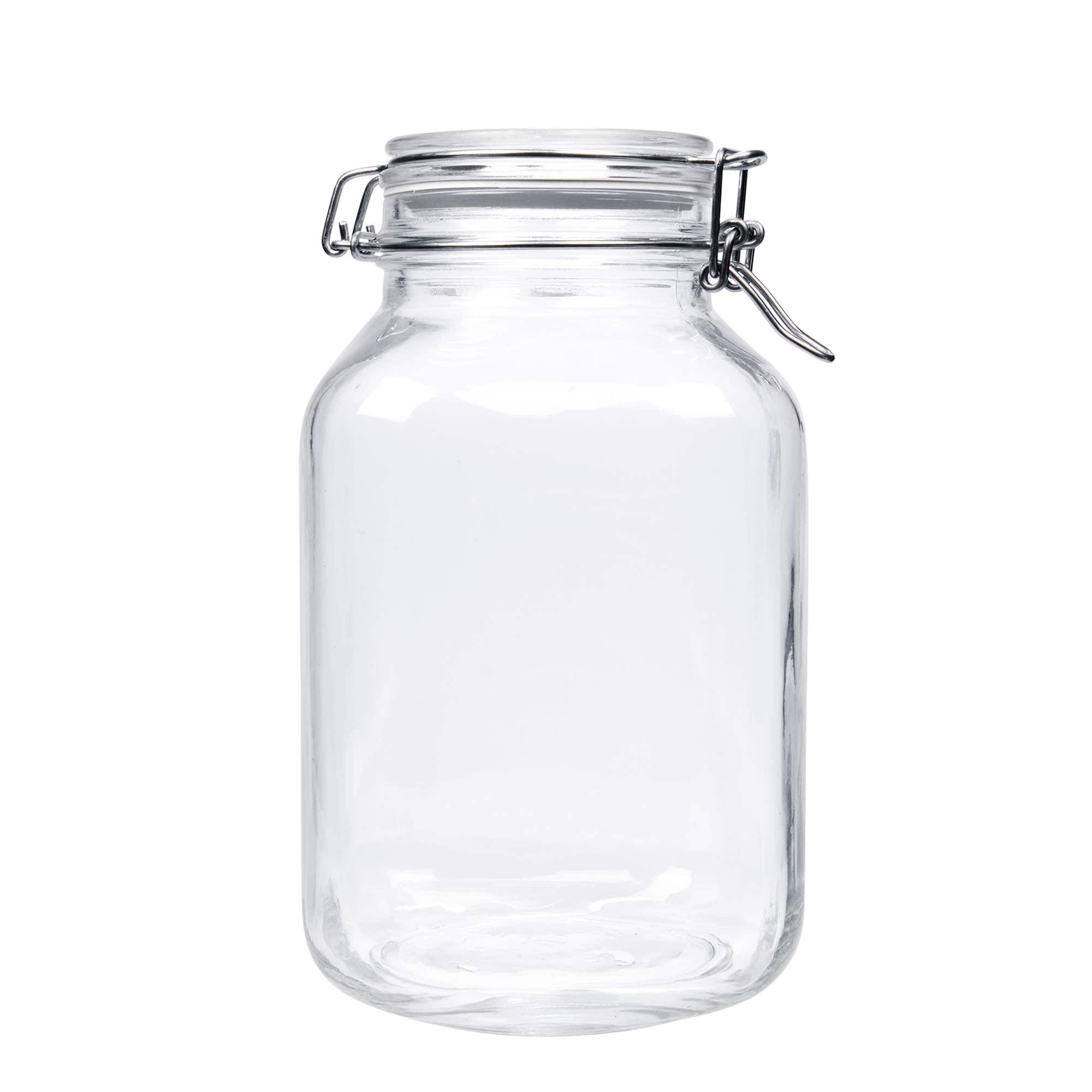 Bocal à fermeture mécanique 3 000 ml « Fido », carré, bouchage: bouchon mécanique