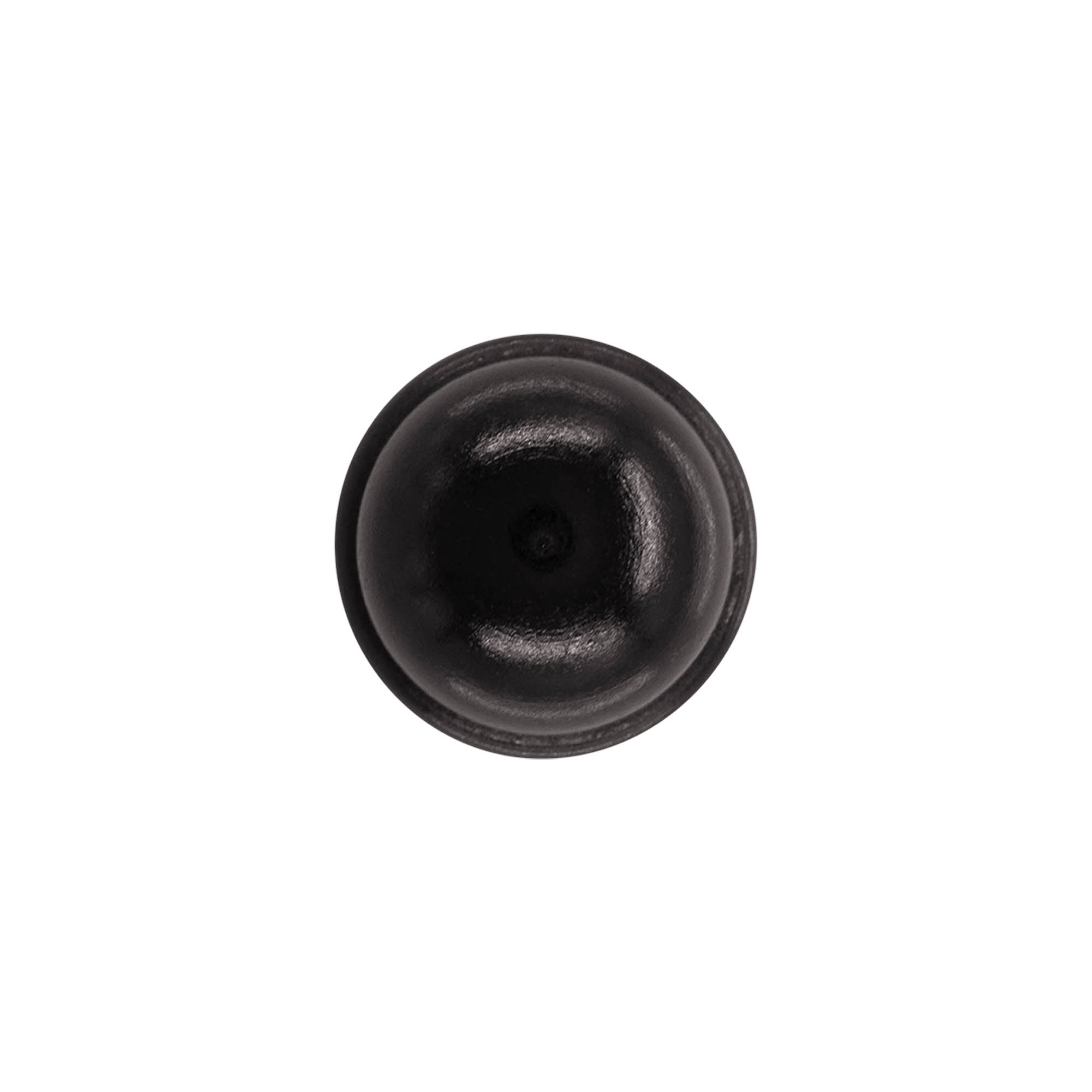 Dopkurk, 19 mm, hout/kunststof, zwart, voor monding: kurk