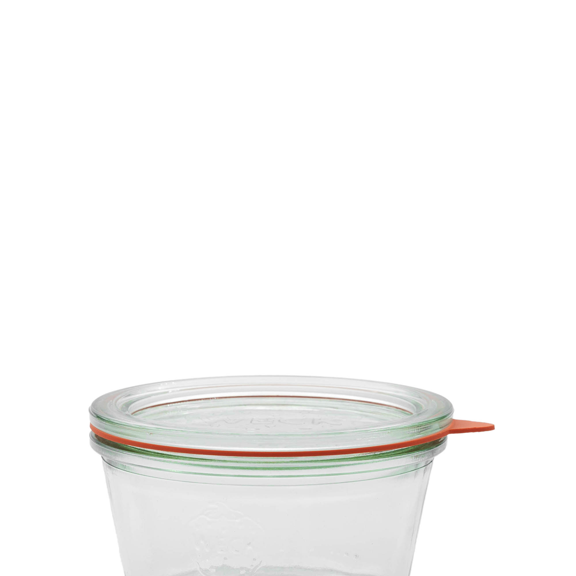 WECK-inmaakring RR100, rood, monding: ronde rand WECK-inmaakring RR100, rood, monding: ronde rand