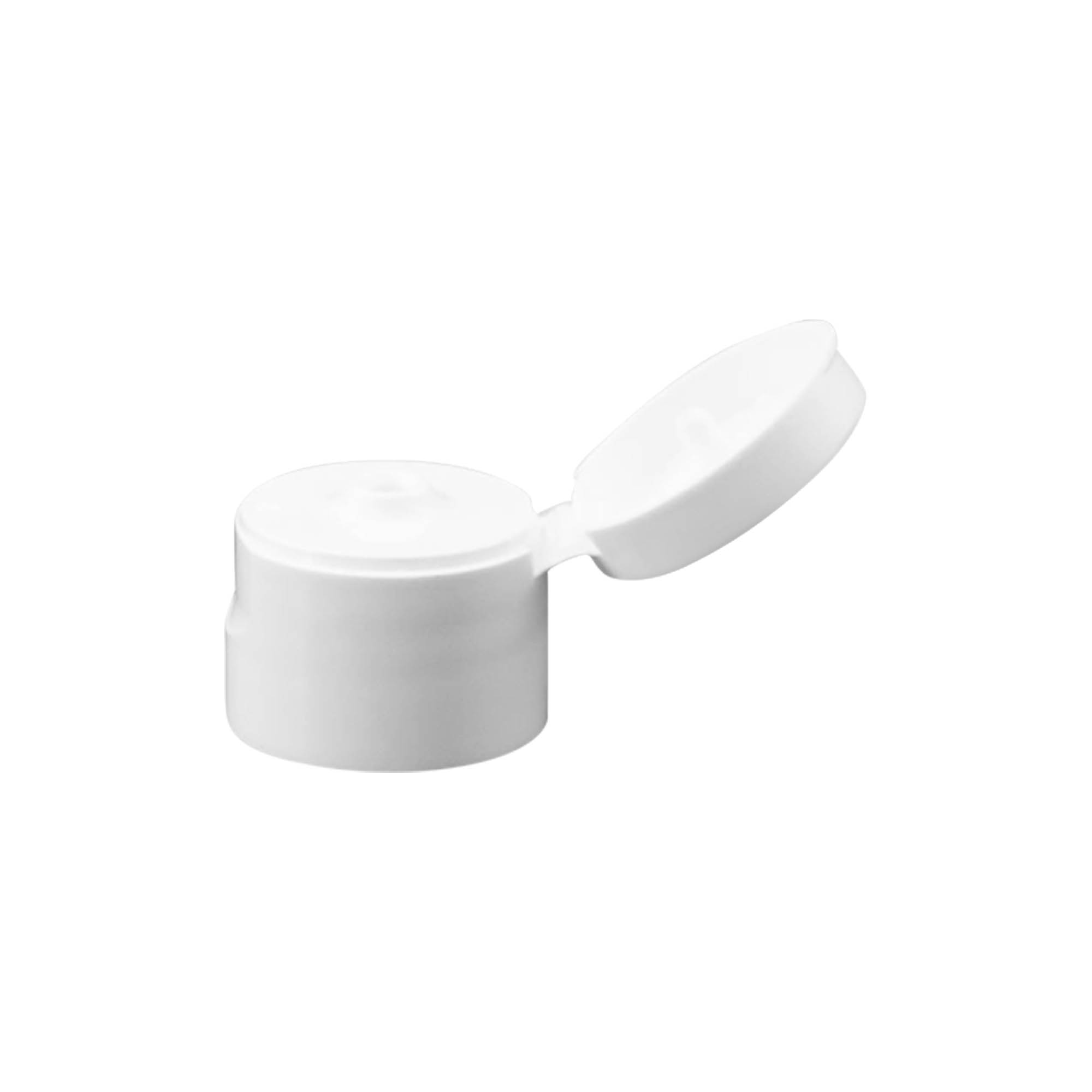 Bougage à vis à charnière rabattable, plastique PP, blanc, pour bouchage: 20/410 Bougage à vis à charnière rabattable, plastique PP, blanc, pour bouchage: 20/410