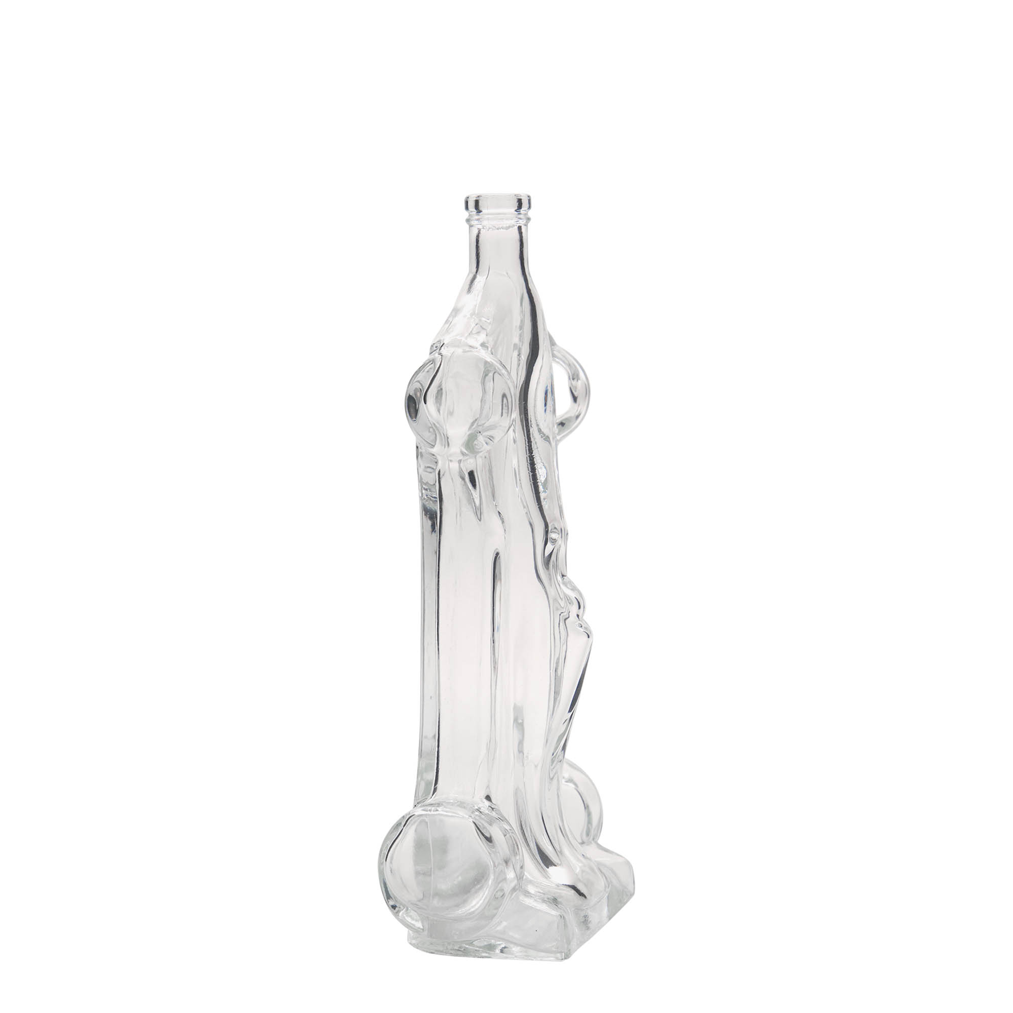 Glazen fles 'Racewagen', 200 ml, monding: kurk