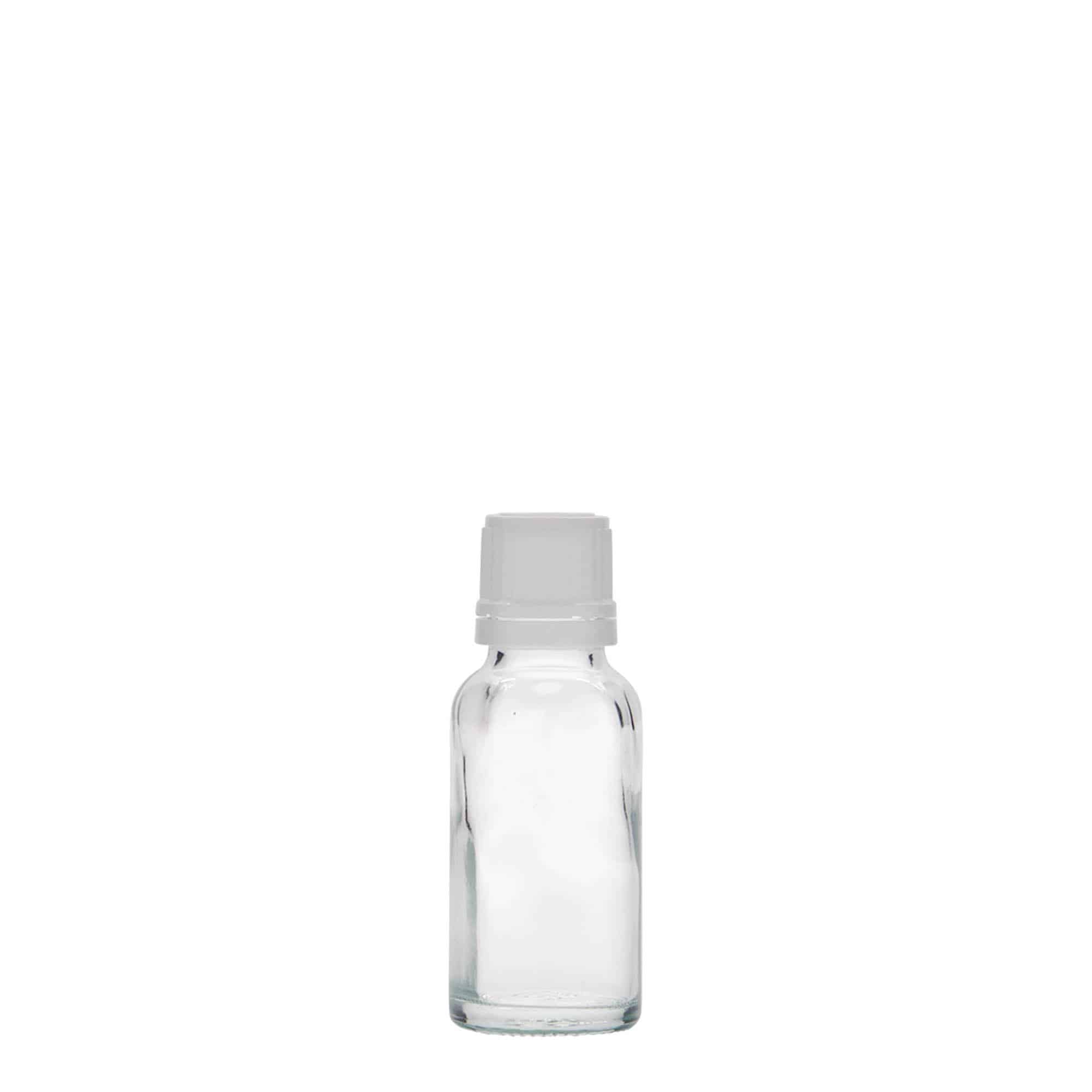 Medicijnfles, 20 ml, glas, monding: DIN 18