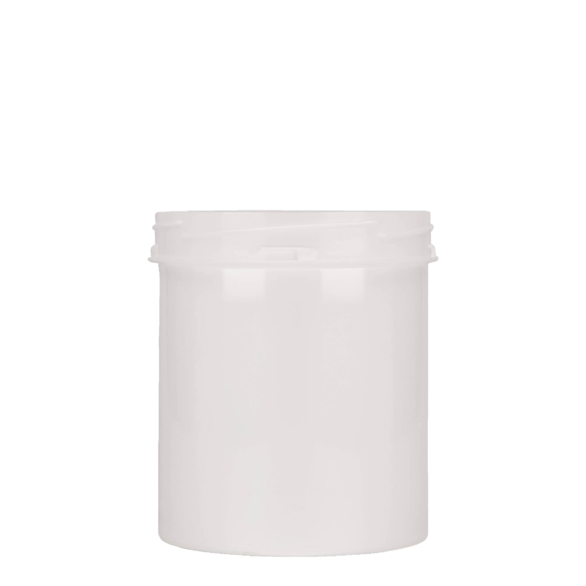 Boîte en plastique 500 ml 'Securilock', PP, blanche, bouchage: Bougage à vis