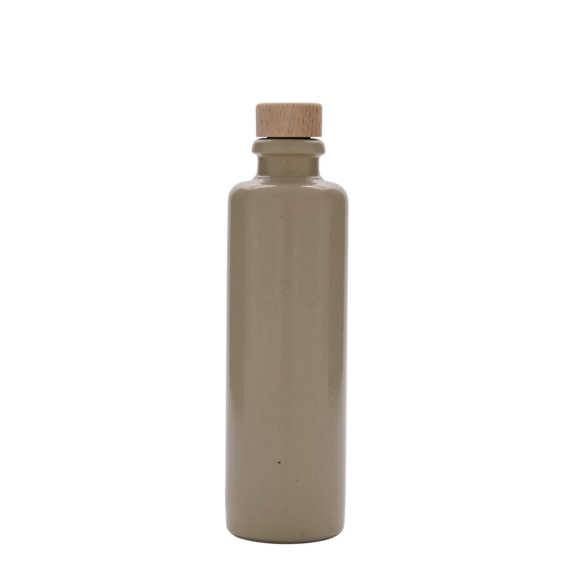 Keramische kruik, 200 ml, steengoed, beige, monding: kurk Keramische kruik, 200 ml, steengoed, beige, monding: kurk
