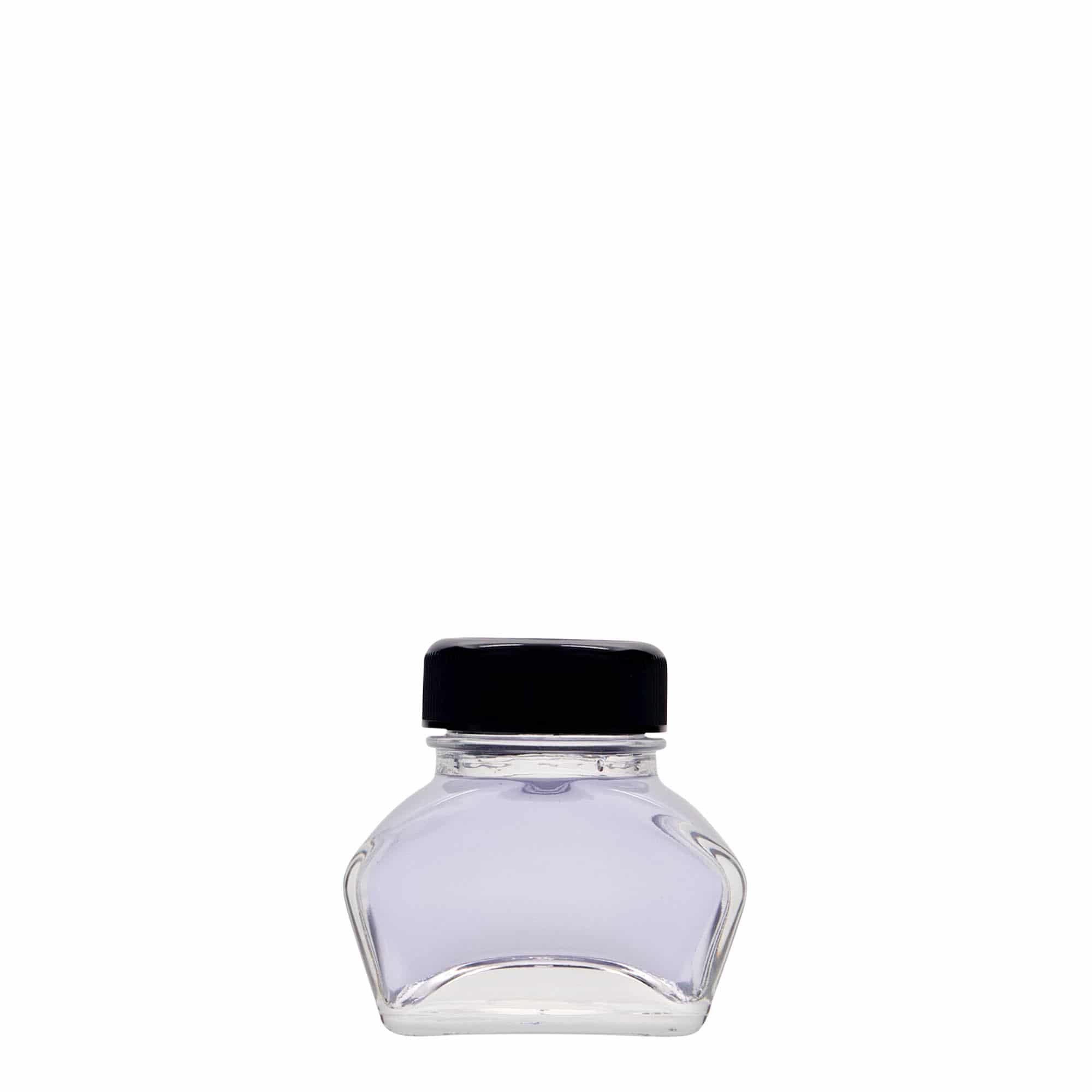 Encrier 30 ml, rectangulaire, bouchage: Bougage à vis