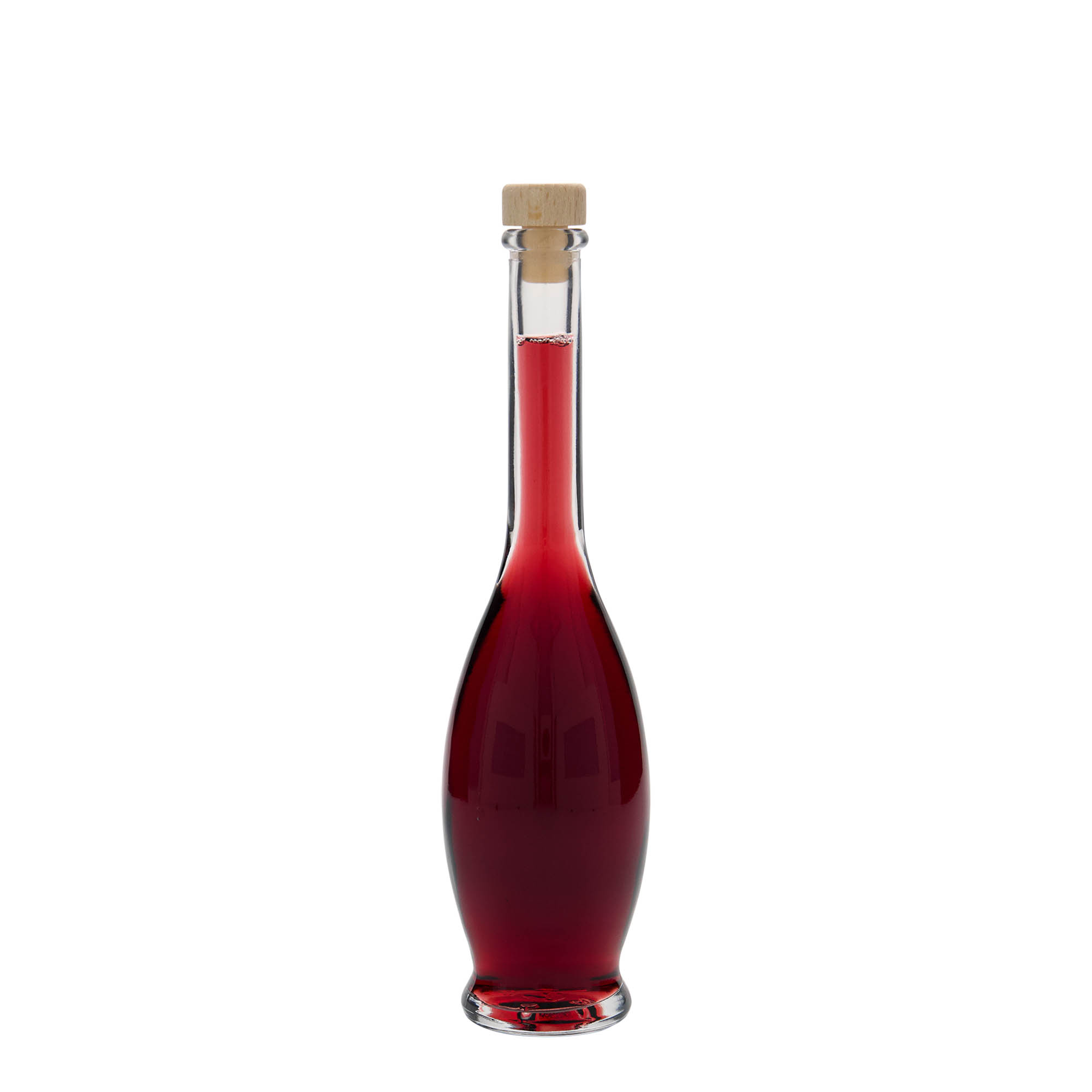 Glazen fles 'Gina', 100 ml, monding: kurk Glazen fles 'Gina', 100 ml, monding: kurk