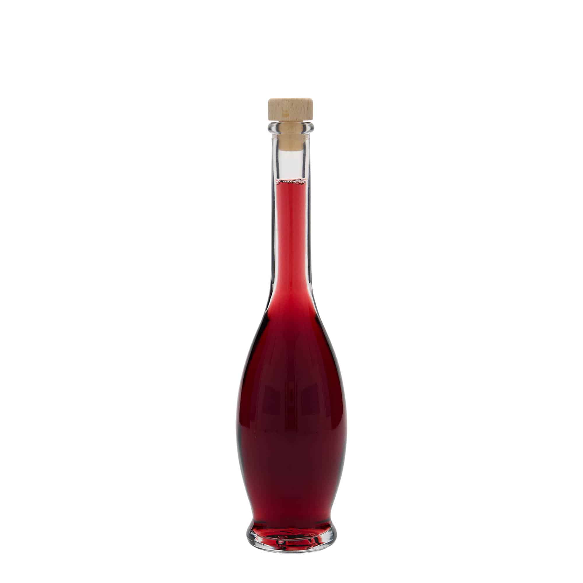 Glazen fles 'Gina', 100 ml, monding: kurk