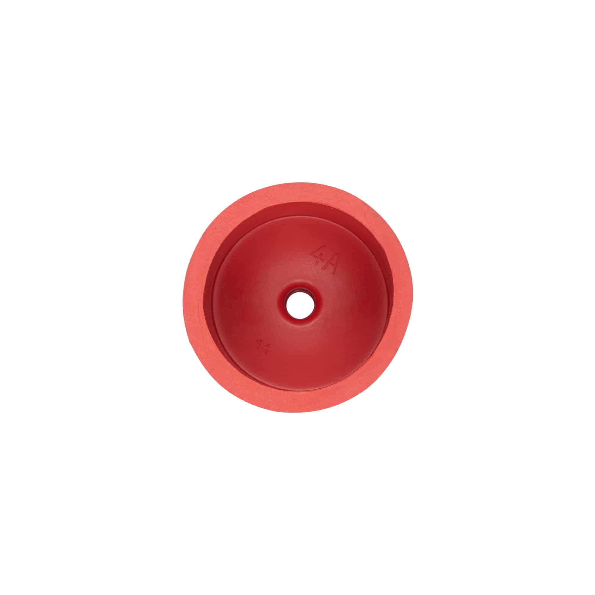 Capsule de foulage type 4a, caoutchouc, rouge