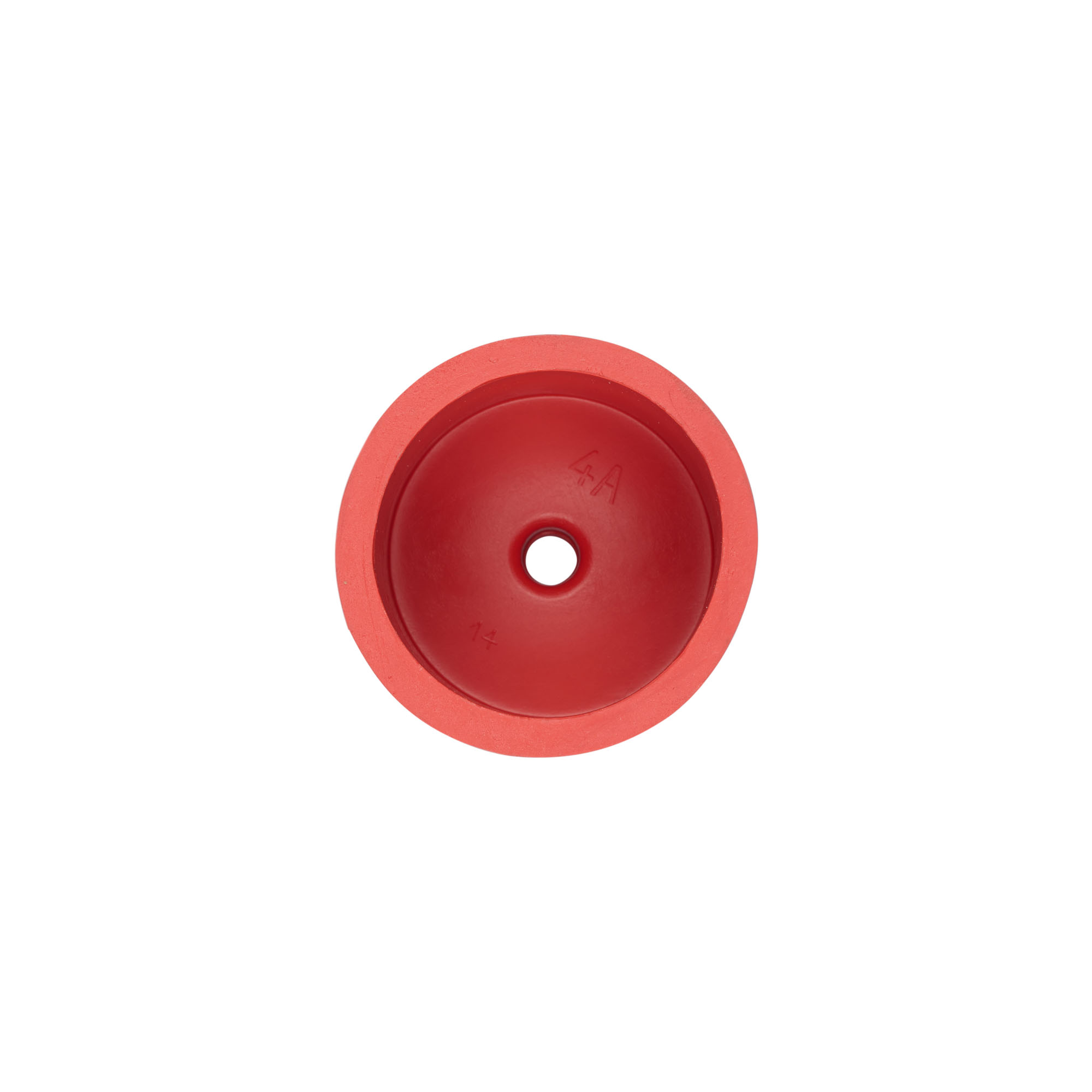 Capsule de foulage type 4a, caoutchouc, rouge