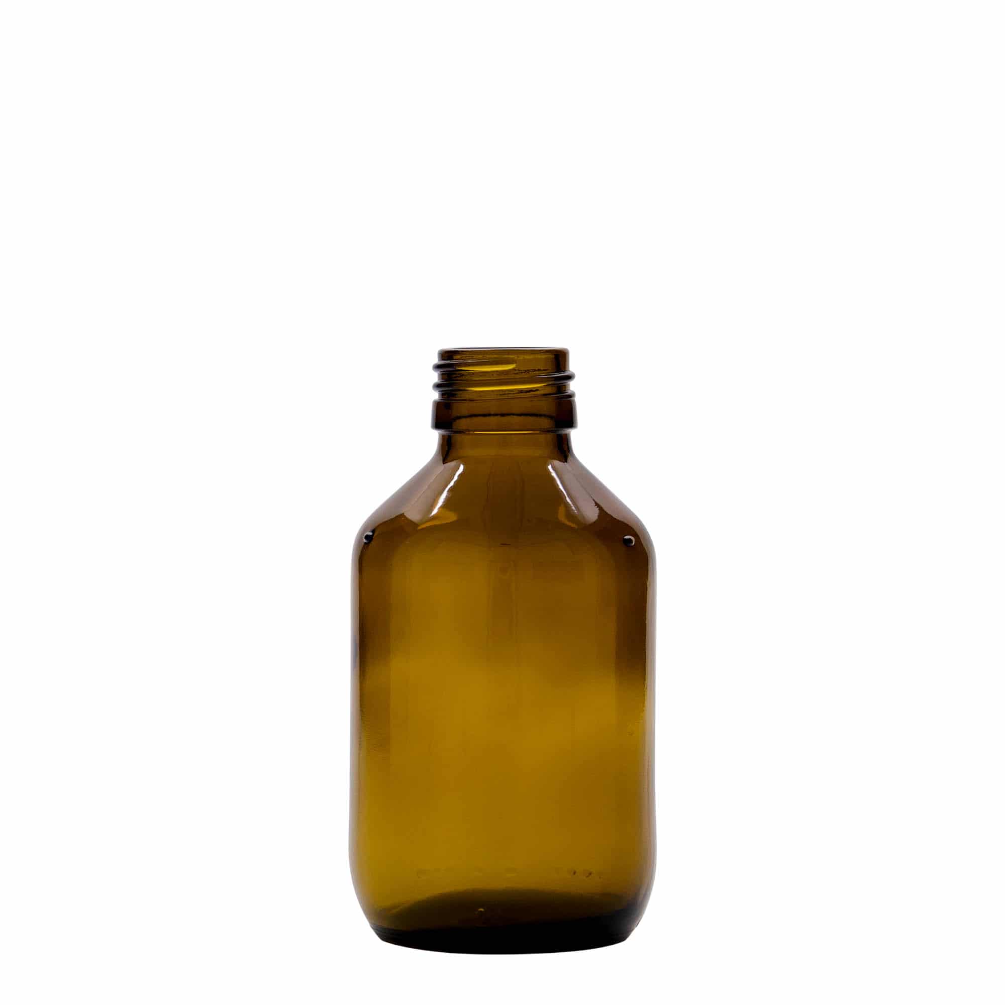 Flacon pharmaceutique 150 ml, brun, verre, bouchage: PP 28