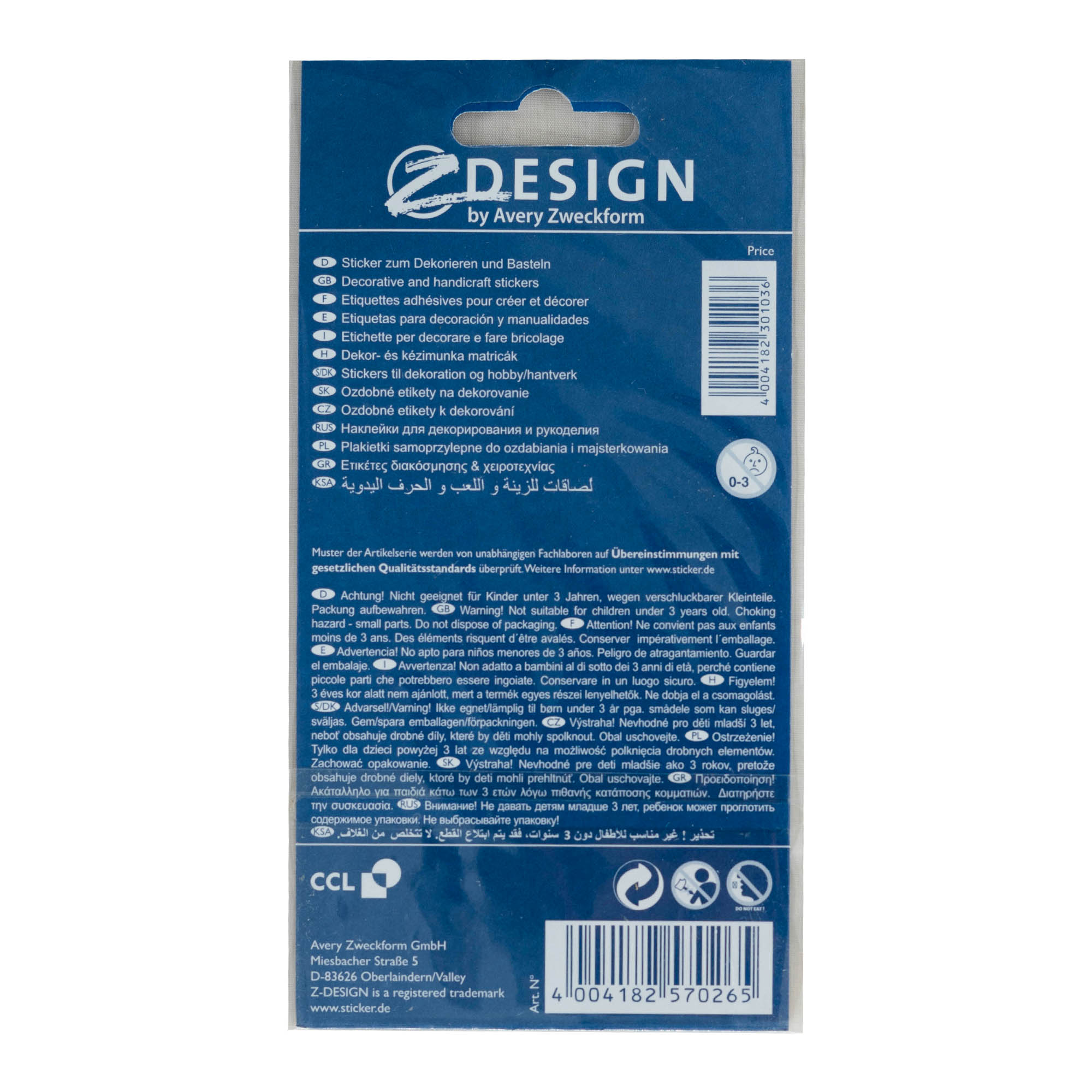 Zweckform stickers 'Het beste', meerkleurig Zweckform stickers 'Het beste', meerkleurig