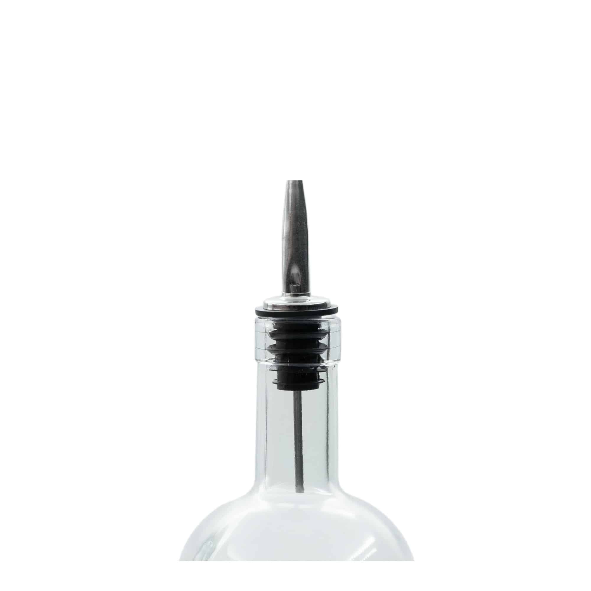 Schenktuit inox met luchtpijp, roestvrij staal, zilver-zwart Schenktuit inox met luchtpijp, roestvrij staal, zilver-zwart