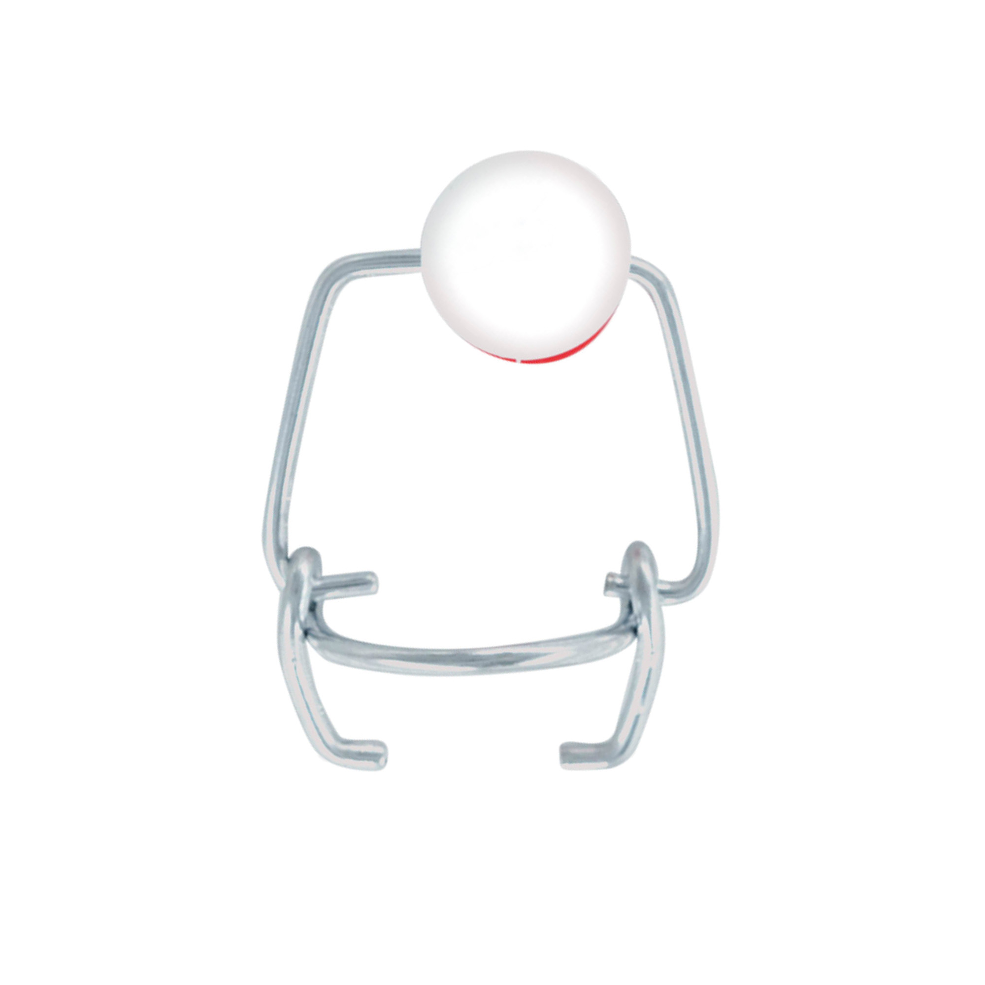 Bouchon mécanique Mini, plastique, rouge-blanc