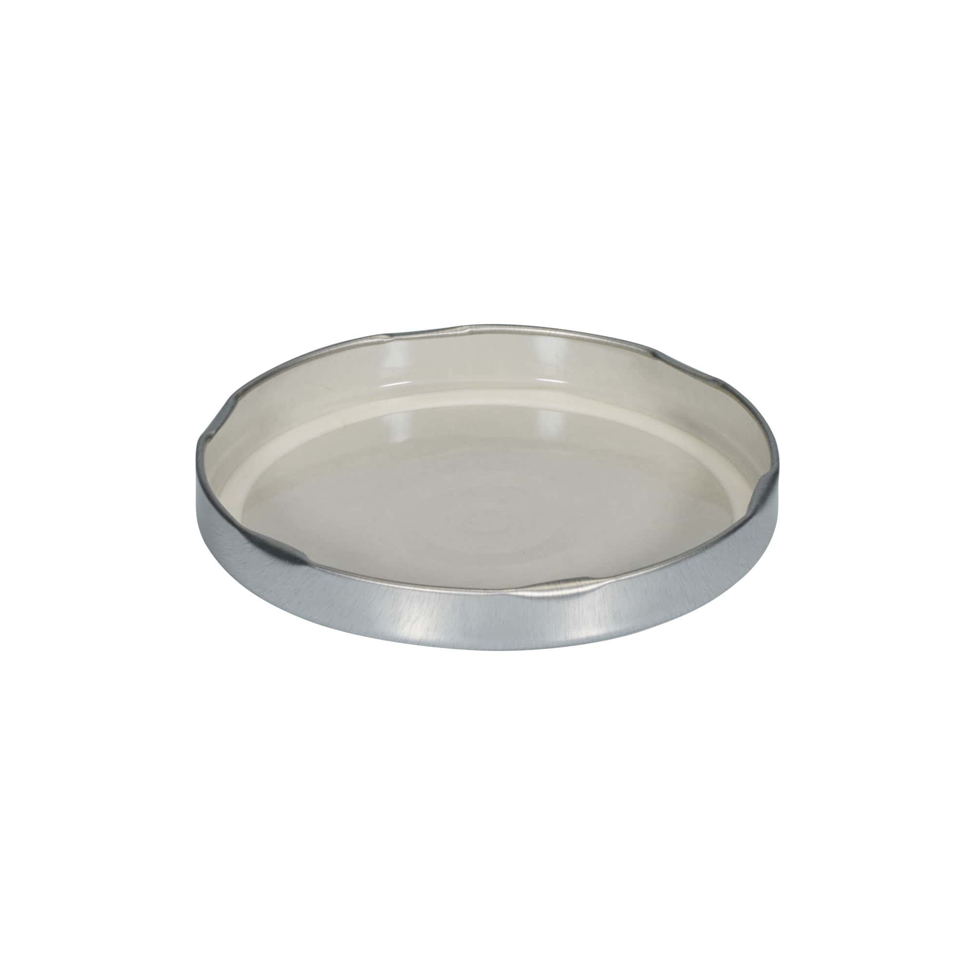 Twist-off deksel, blik, zilver, voor monding: TO 100