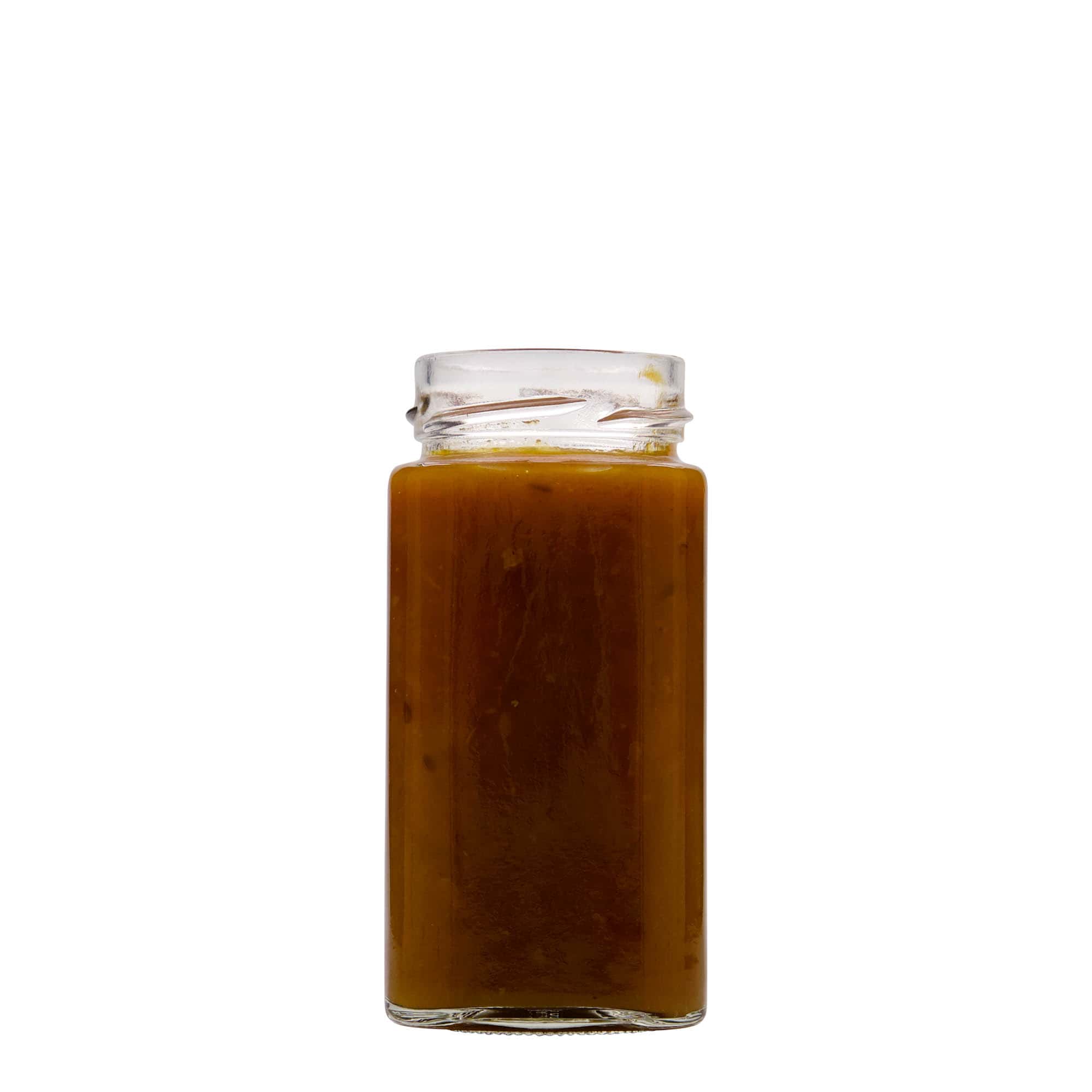 Vierkante pot 'Vat', 314 ml, monding: deep-twist-off (DTO 58) Vierkante pot 'Vat', 314 ml, monding: deep-twist-off (DTO 58)