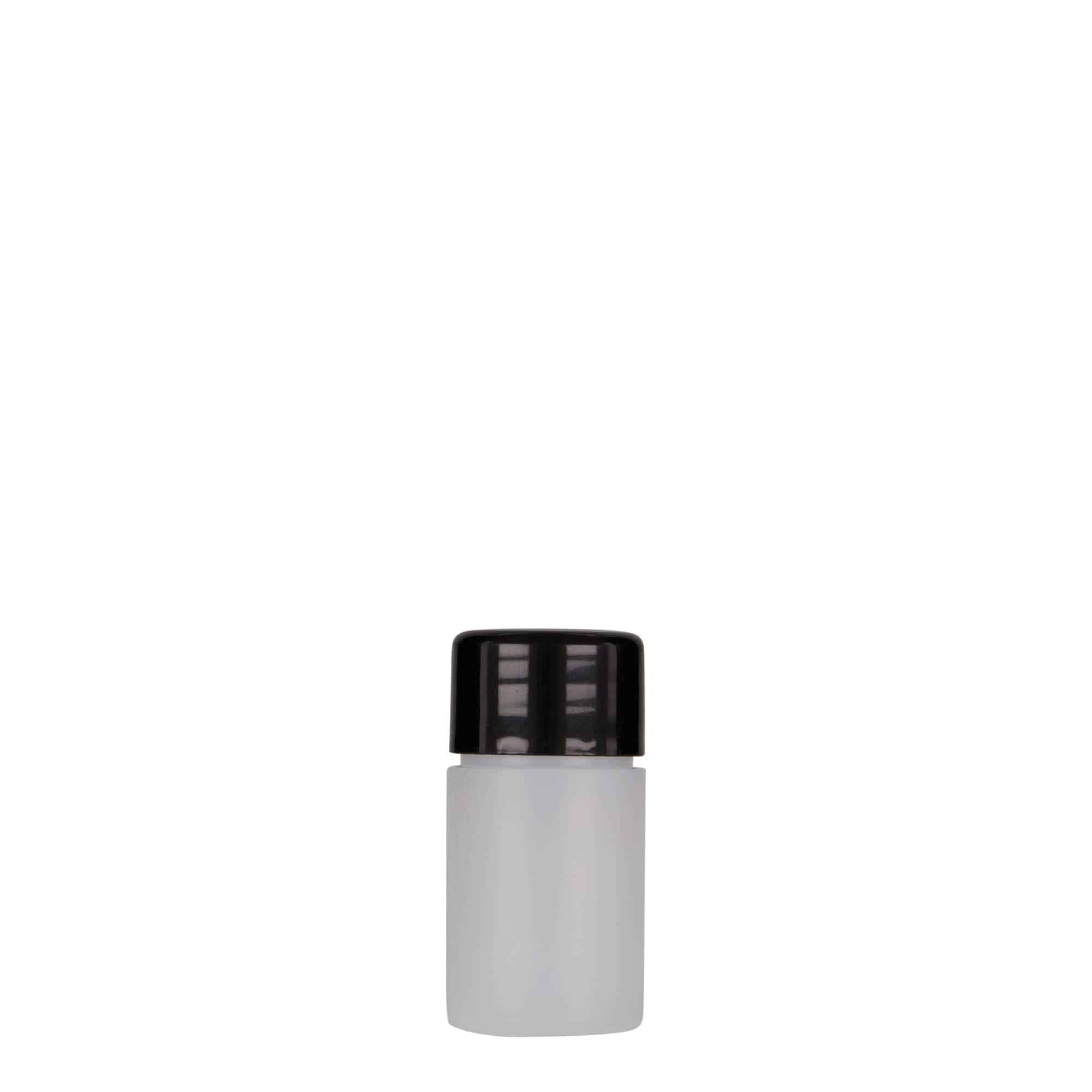 Plastic fles 'Tuffy', 15 ml, HDPE, naturel, monding: 24/410