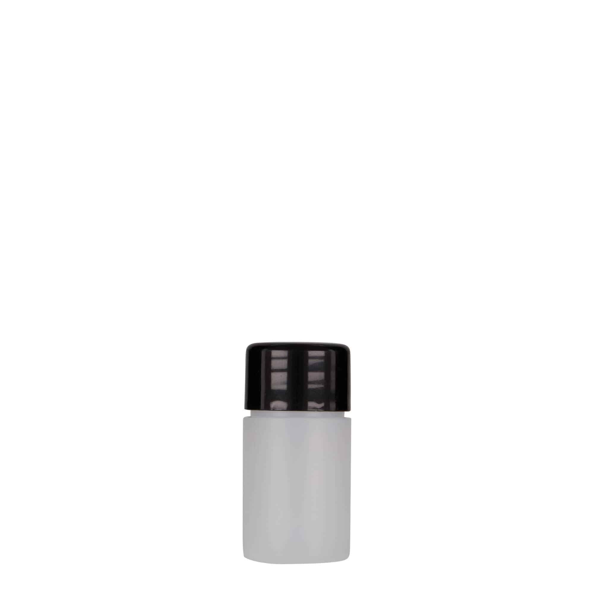 Bouteille en plastique 15 ml 'Tuffy', PEHD, nature, bouchage: 24/410