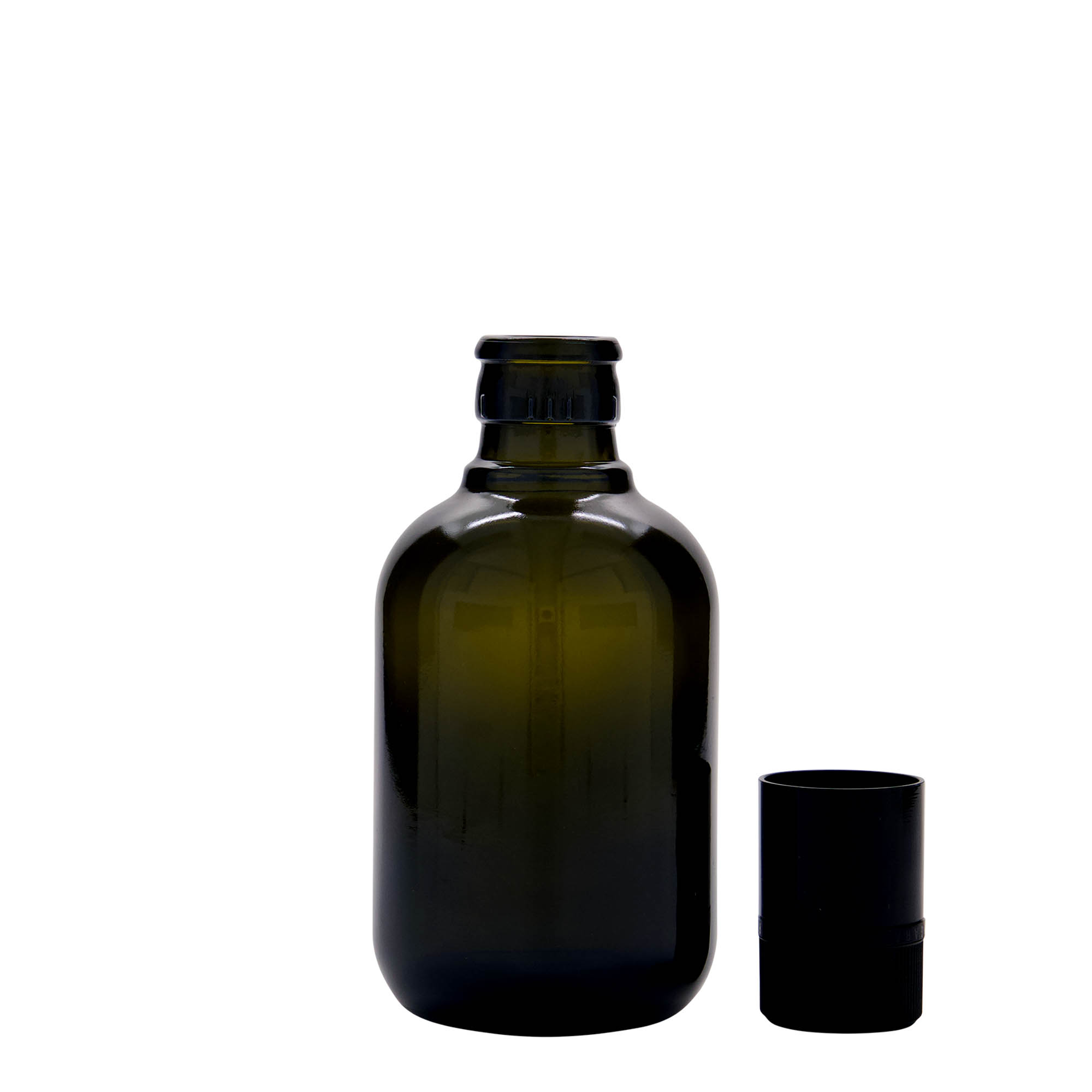 Bouteille de vinaigre / d’huile 250 ml 'Biolio', verre, vert antique, bouchage: DOP Bouteille de vinaigre / d’huile 250 ml 'Biolio', verre, vert antique, bouchage: DOP
