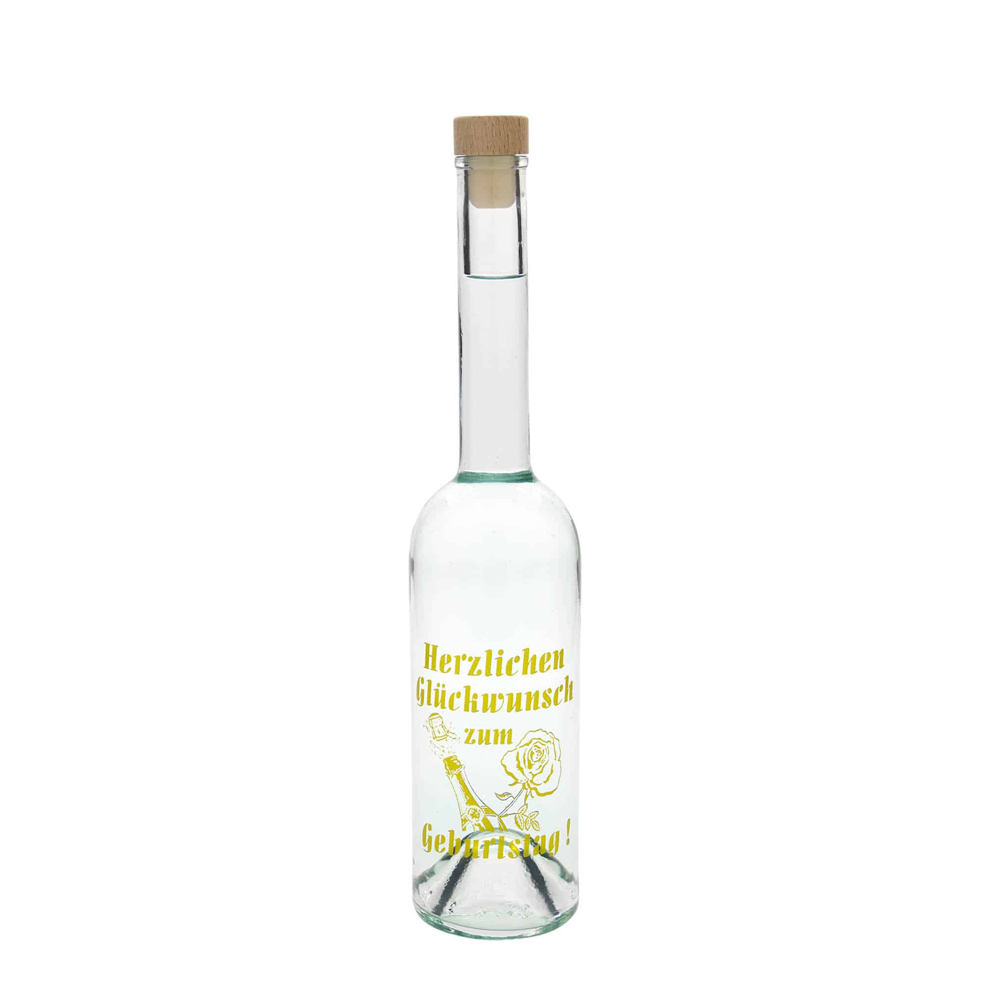 Bouteille en verre Maximo imprimée 500 ml 'Carnaval', bouchage: bouchon
