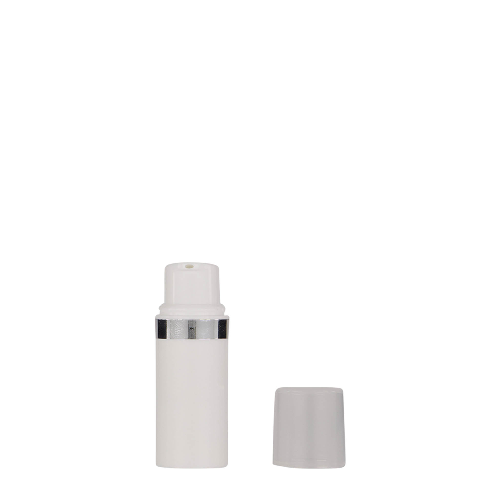Flacon airless 5 ml 'Nano', plastique PP, blanc Flacon airless 5 ml 'Nano', plastique PP, blanc