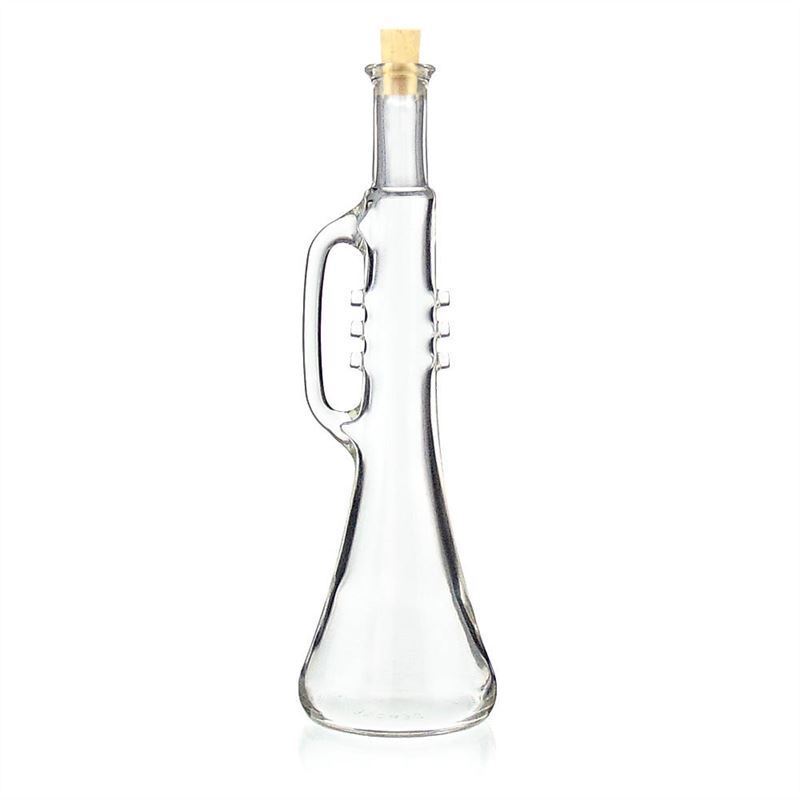 Glazen fles 'Trompet', 500 ml, monding: kurk Glazen fles 'Trompet', 500 ml, monding: kurk
