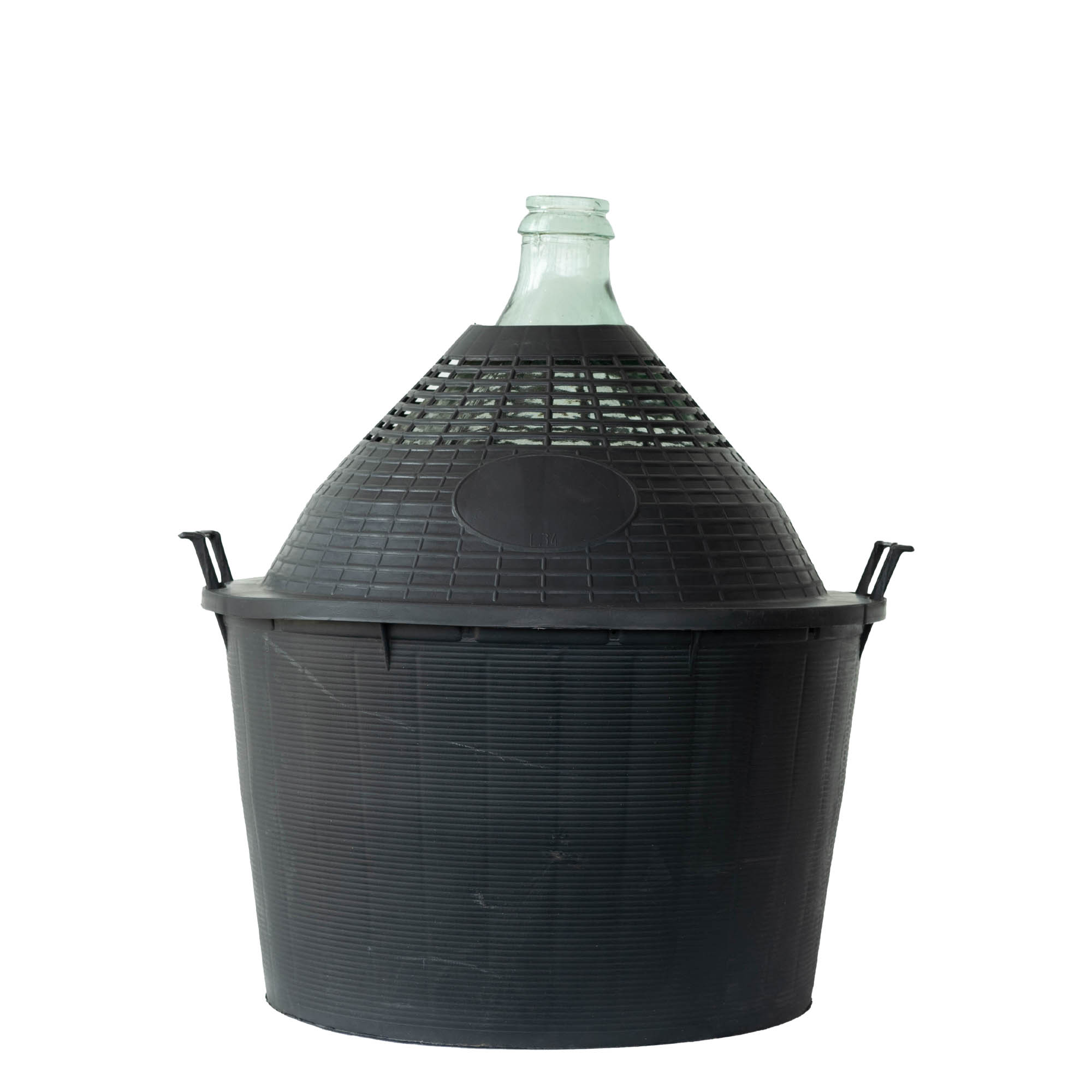 Dame-jeanne 34 l à col étroit, verre, bouchage: couvercle cloche Dame-jeanne 34 l à col étroit, verre, bouchage: couvercle cloche