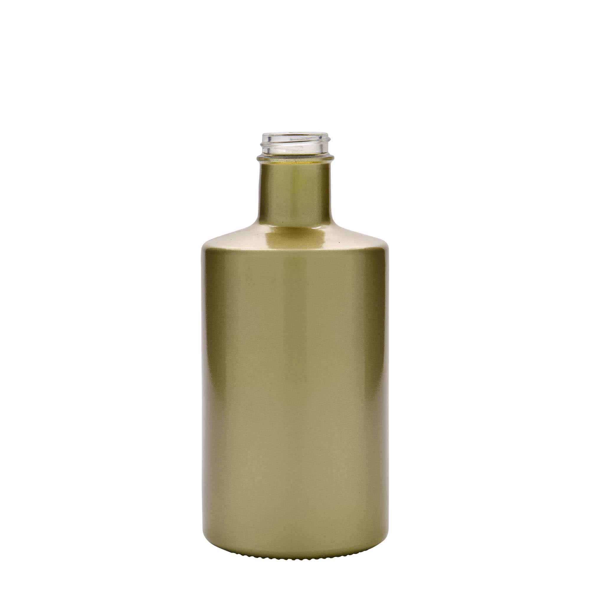 Glazen fles 'Caroline', 500 ml, goud, monding: GPI 33 Glazen fles 'Caroline', 500 ml, goud, monding: GPI 33