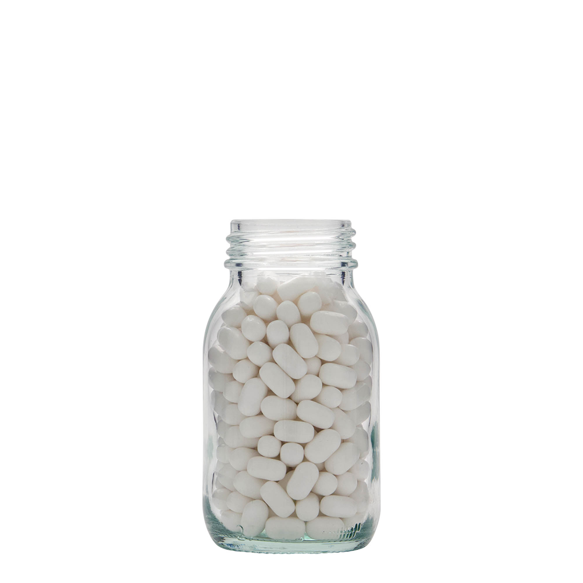 Pot met brede hals, 125 ml, monding: DIN 40