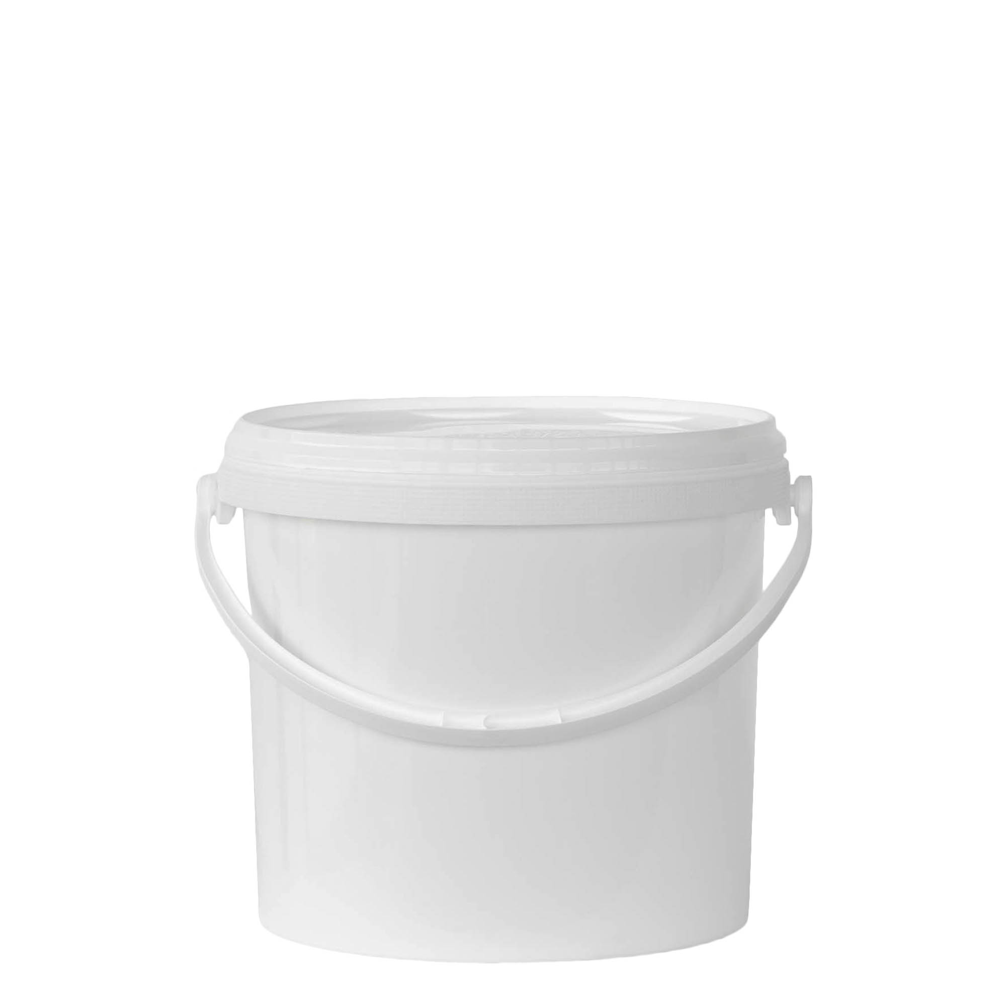 Emmer, 5 l, PP-kunststof, wit Emmer, 5 l, PP-kunststof, wit