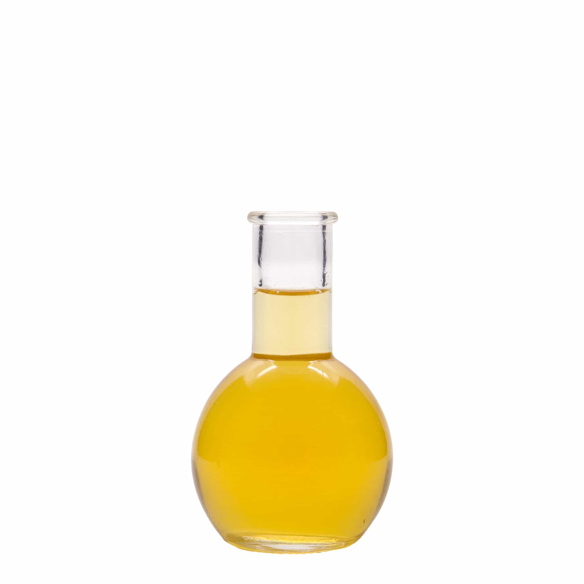 Glazen fles 'Tulipano', 100 ml, monding: kurk